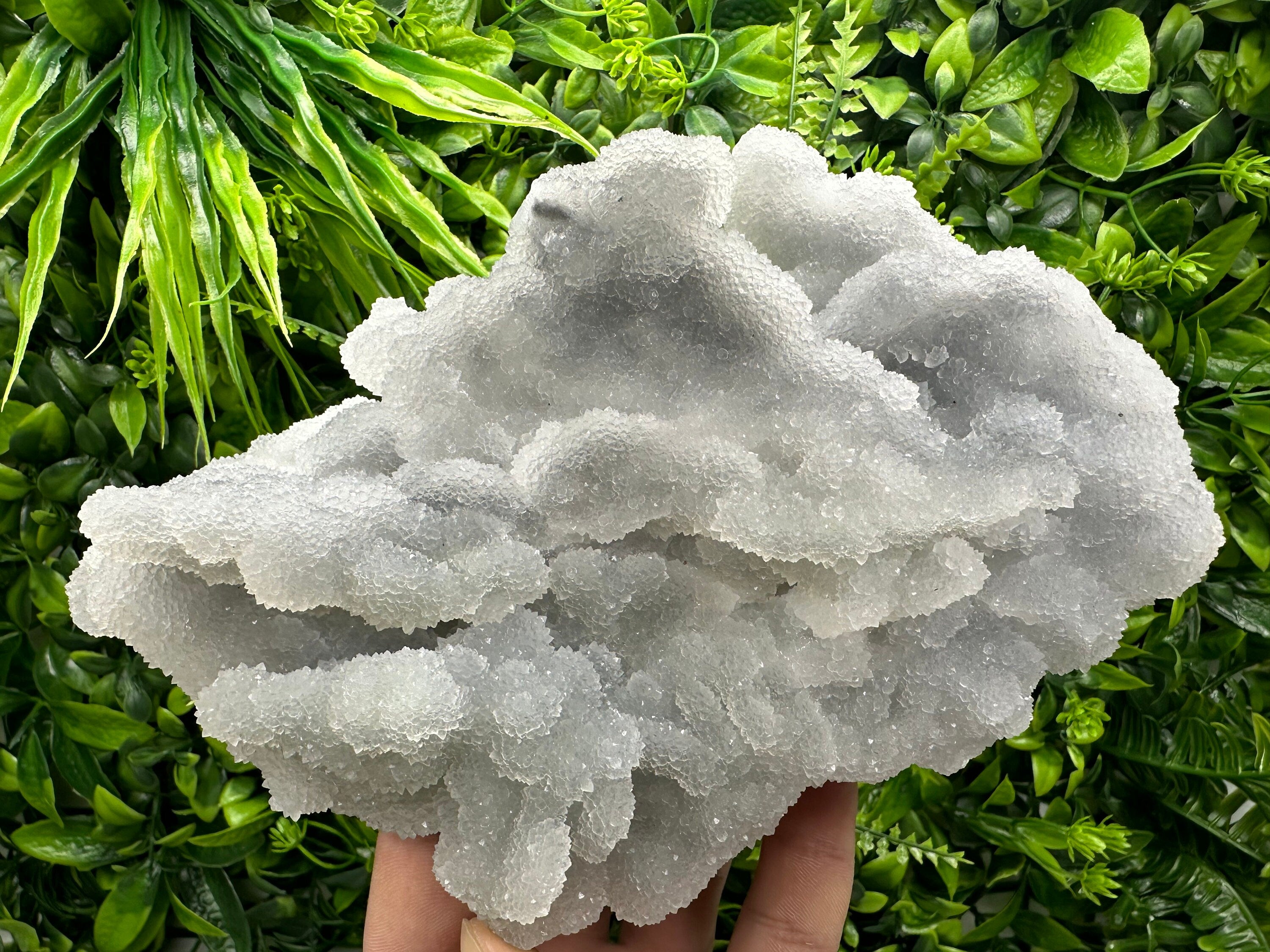 Blue Chalcedony Quartz with Chlorite: Krushev Dol Mine, Bulgaria