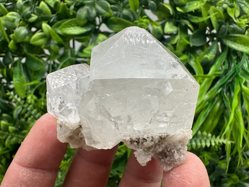 Apophyllite Stilbite on Chalcedony Specimen, India Crystal