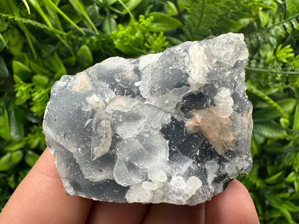 Apophyllite Stilbite on Chalcedony Specimen, India Crystal