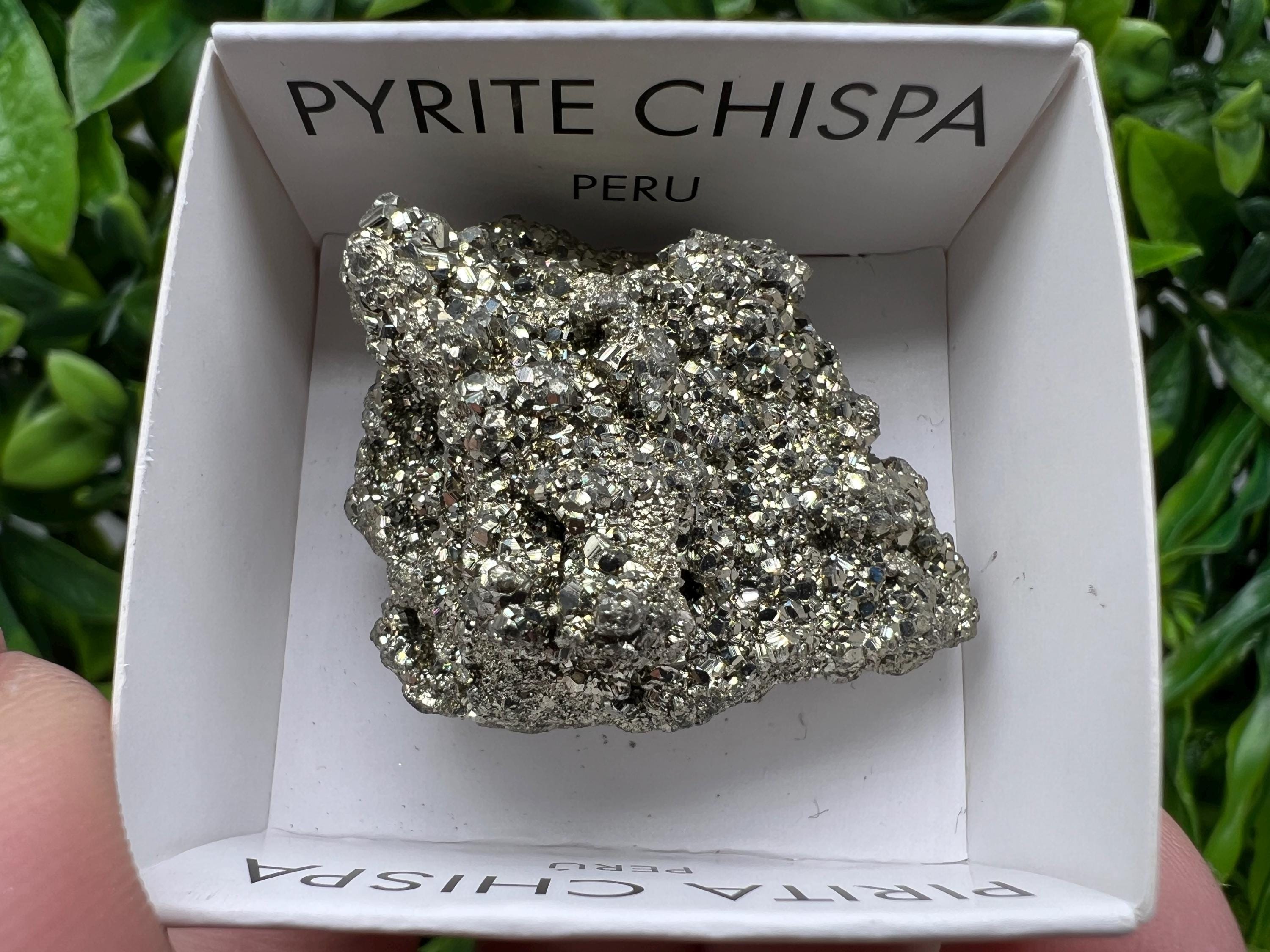 Peruvian Pyrite Cluster: Shiny Cube Mineral Specimen, Home Decor Stone