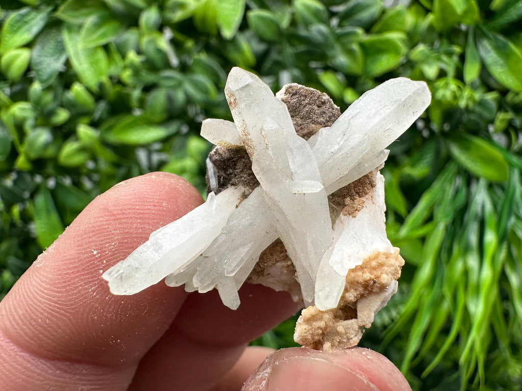 Quartz on Rhodochrosite Matrix, Madan Bulgaria Mineral Specimen