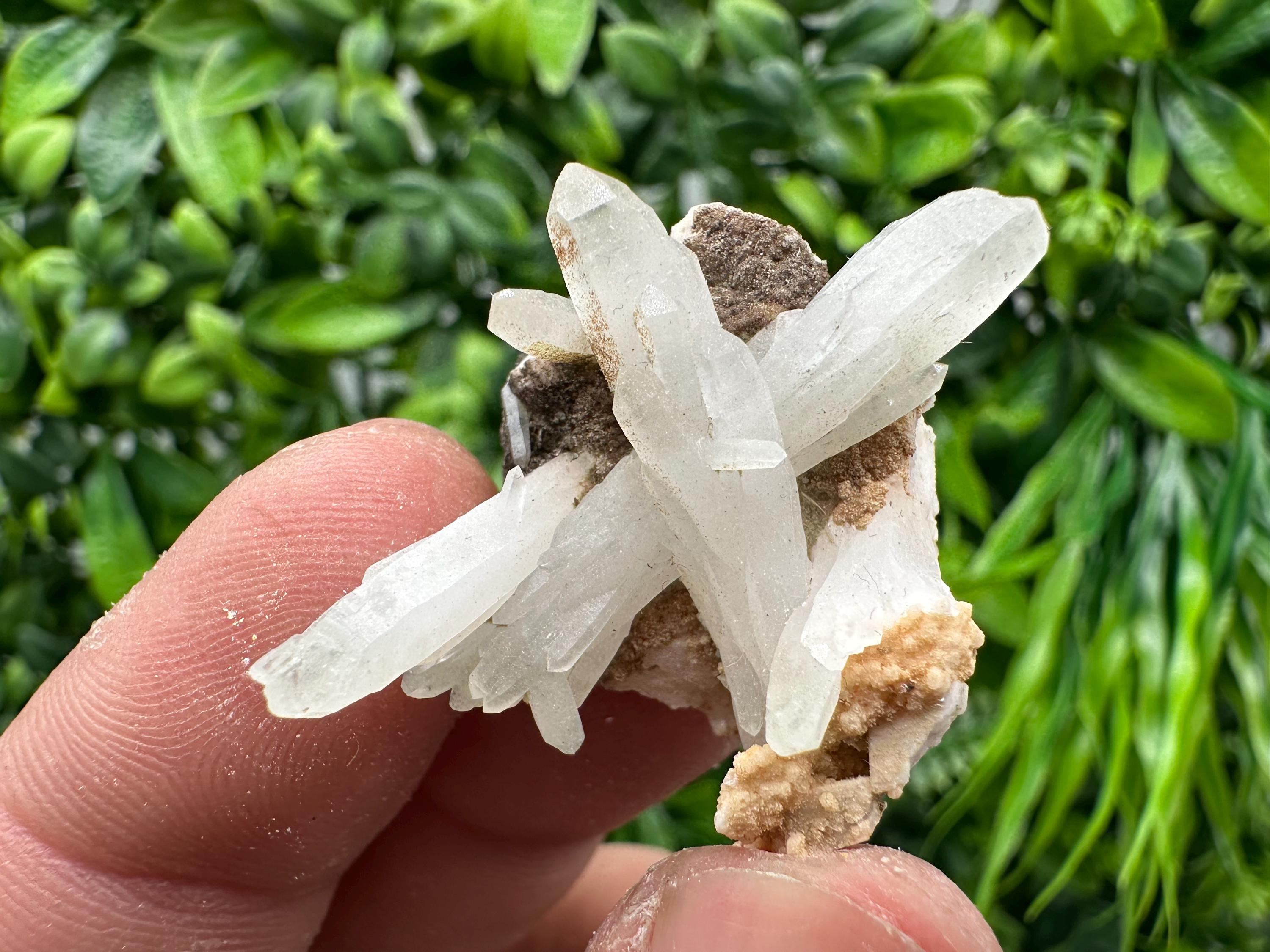 Quartz on Rhodochrosite Matrix, Madan Bulgaria Mineral Specimen