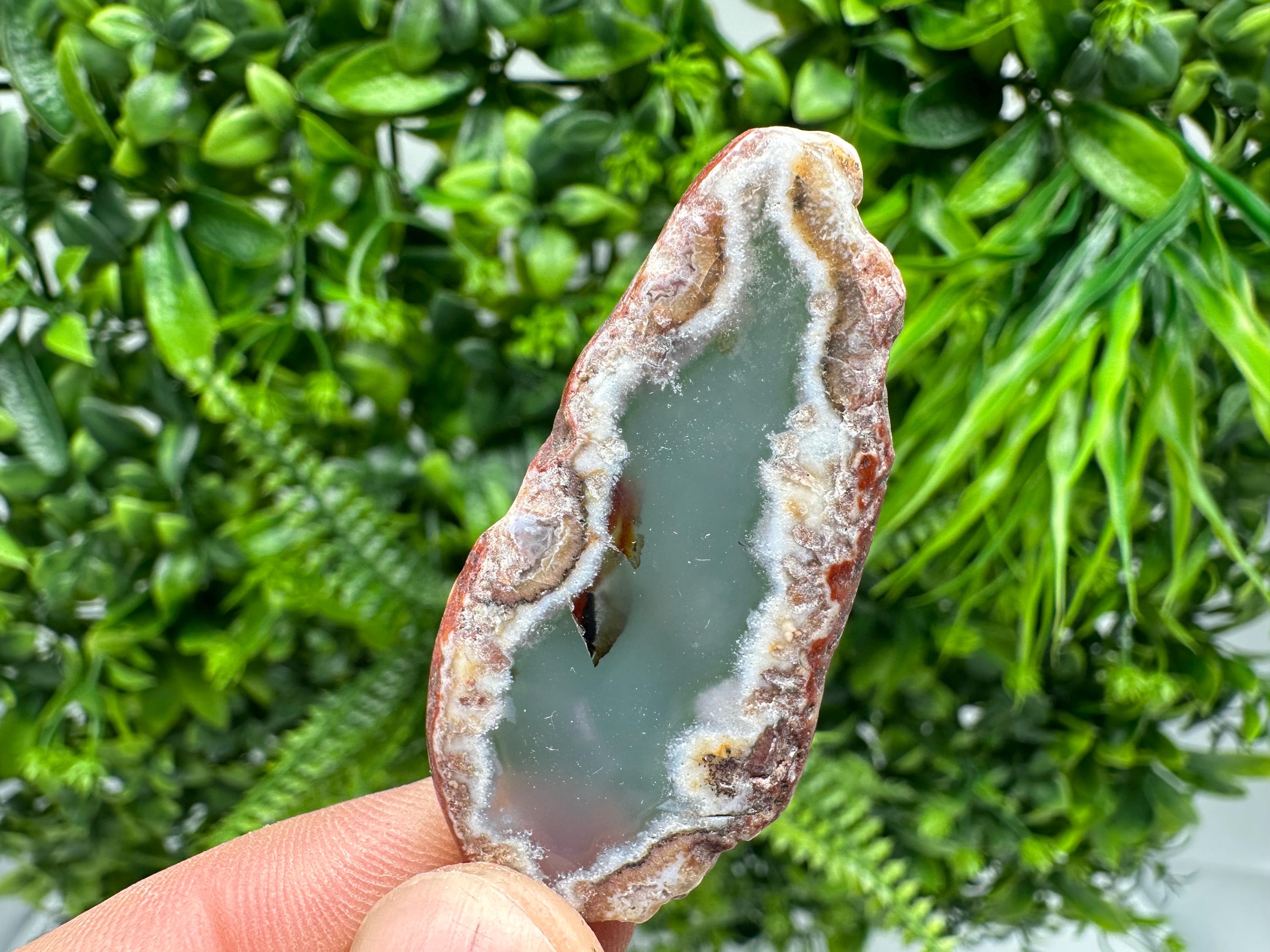 Polished Agate Slice: Spiritual Healing Crystal Coaster (2.5/5cm)