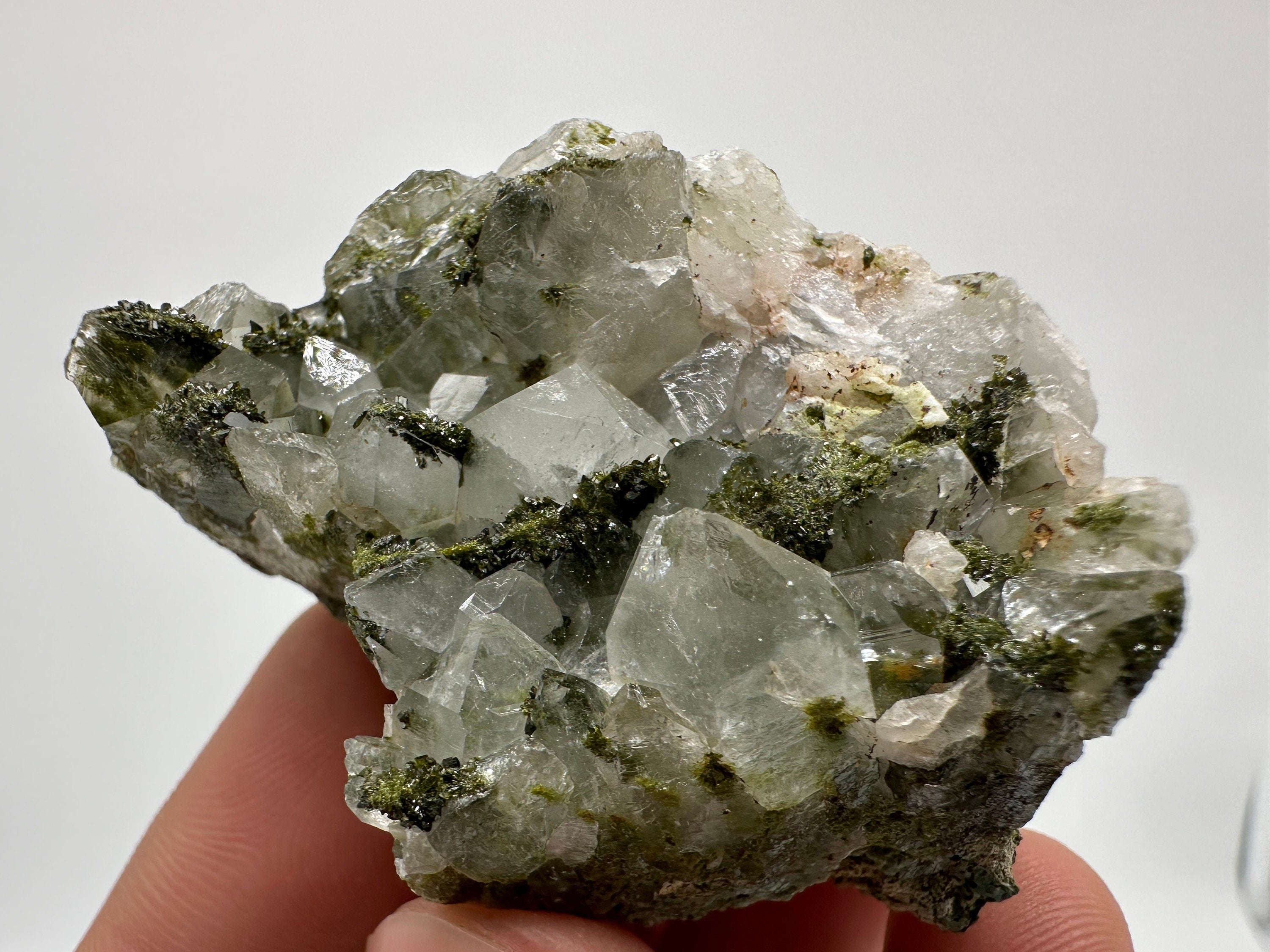 Rainbow Epidote with Quartz, Hakkari Turkey Mineral Specimen