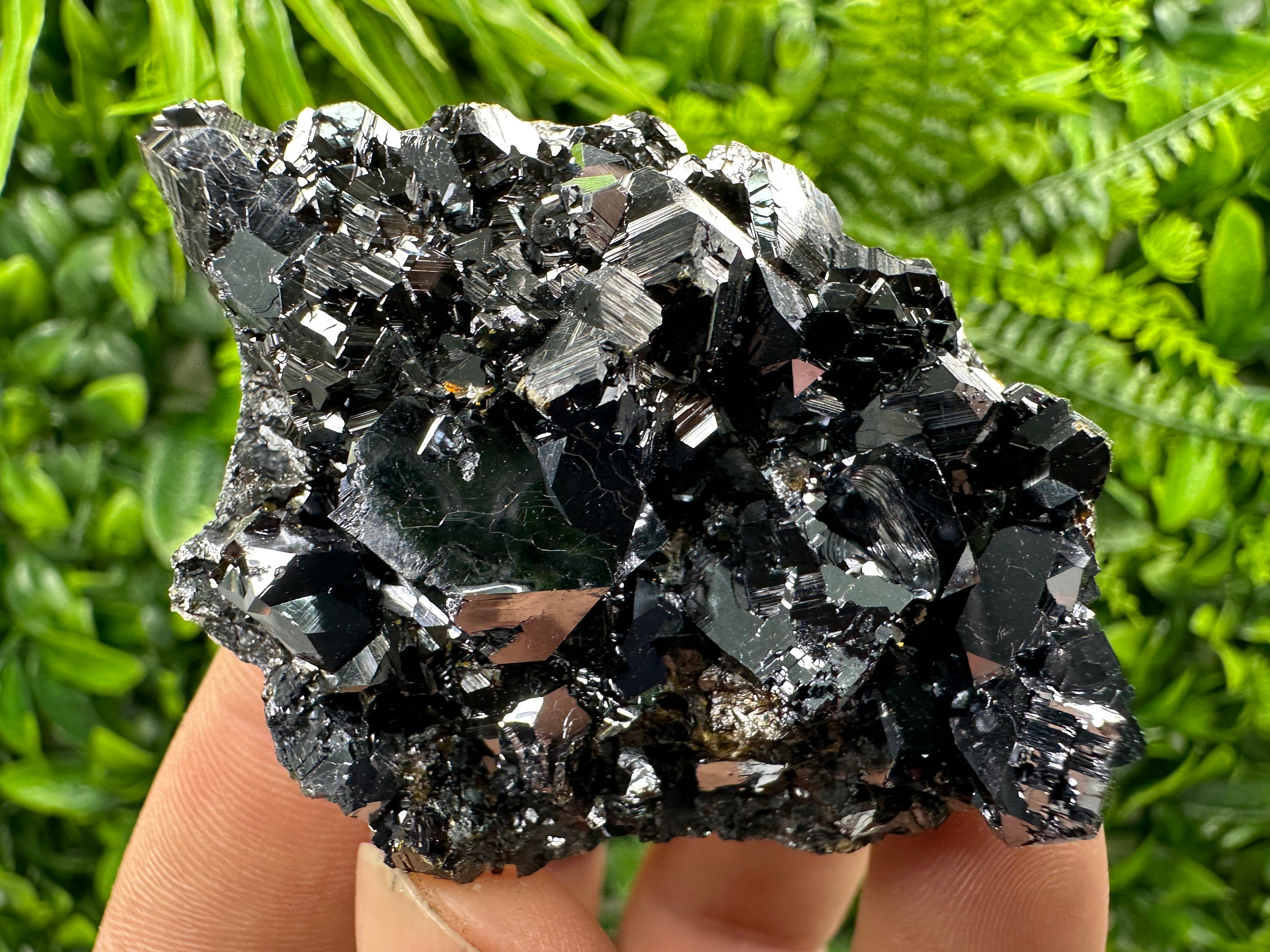Shiny Galena with Black Sphalerite: Natural Mineral Decor (6/5/4cm)