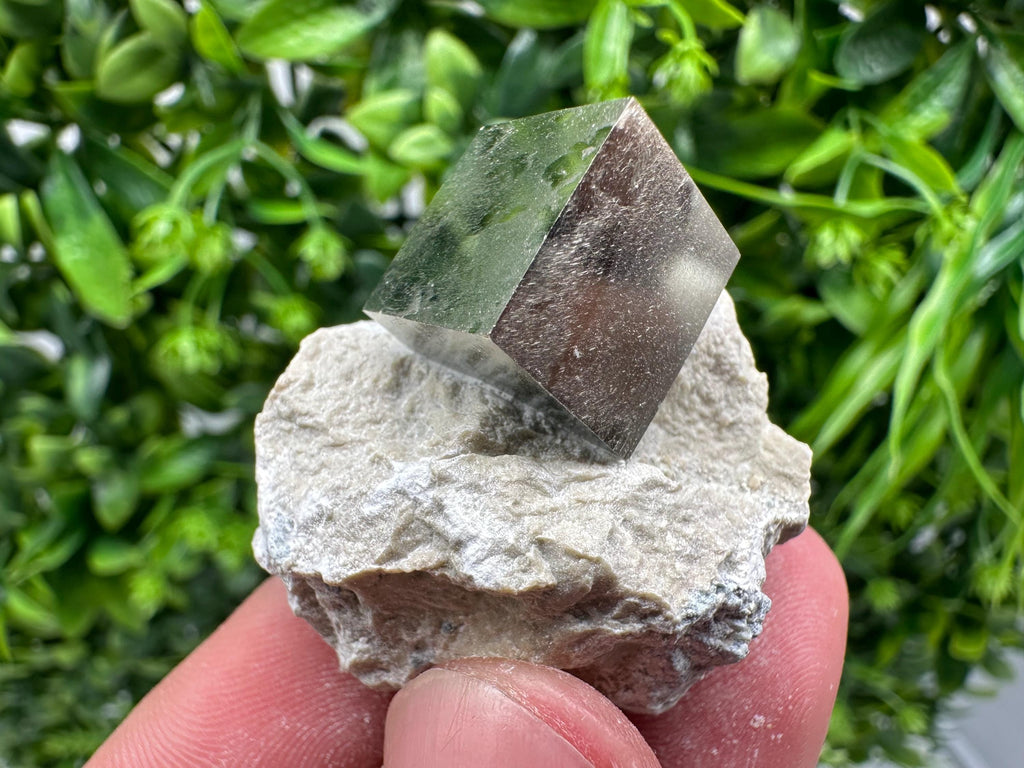 Large Pyrite Cube on Matrix, Navajun Spain, Home Decor Stone