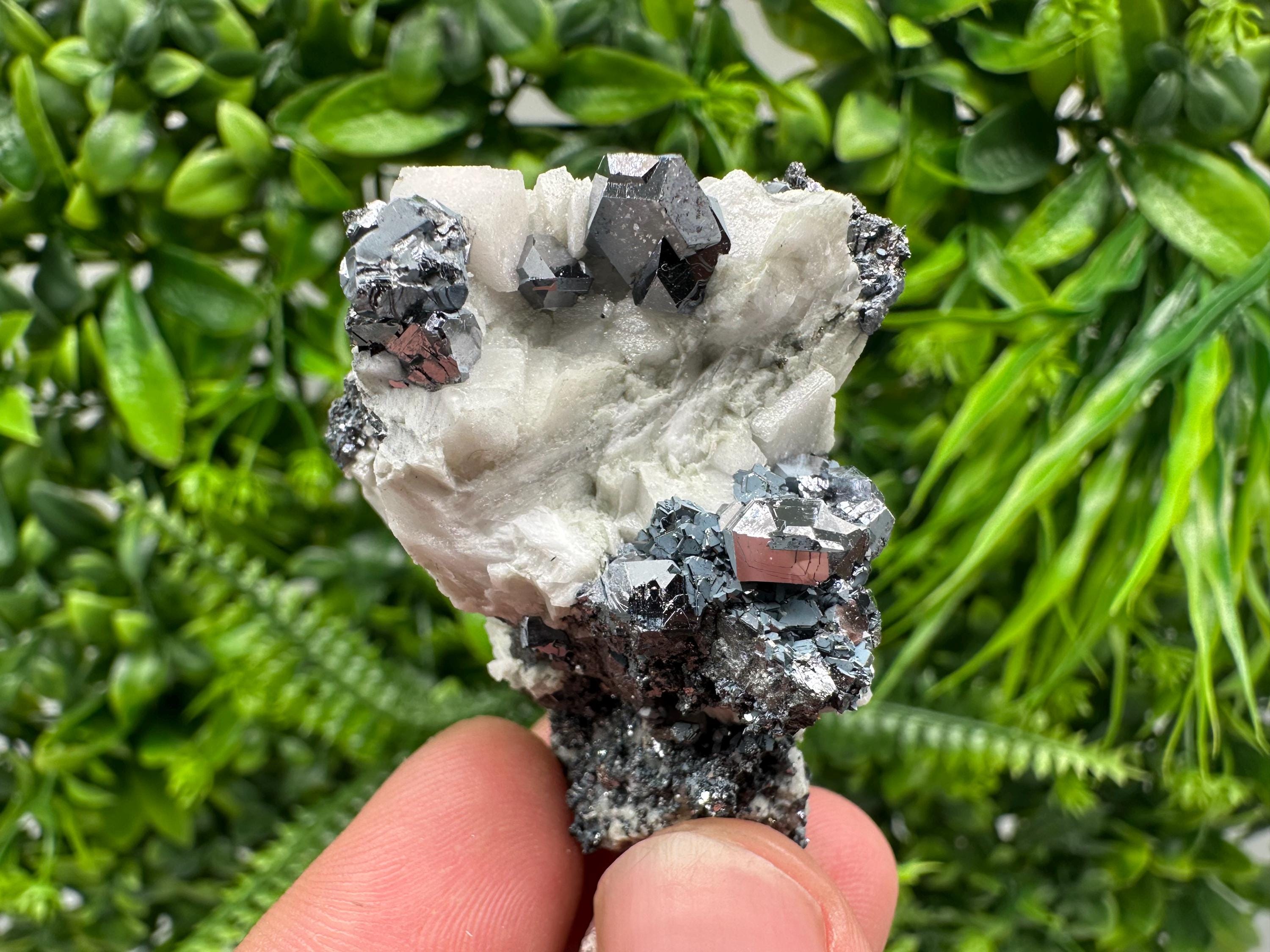 Stunning Shpinel Galena on Sphalerite,Calcite from Borieva mine,Madan,Bulgaria,Natural,collectible mineral specimen,home decor,collectible’s