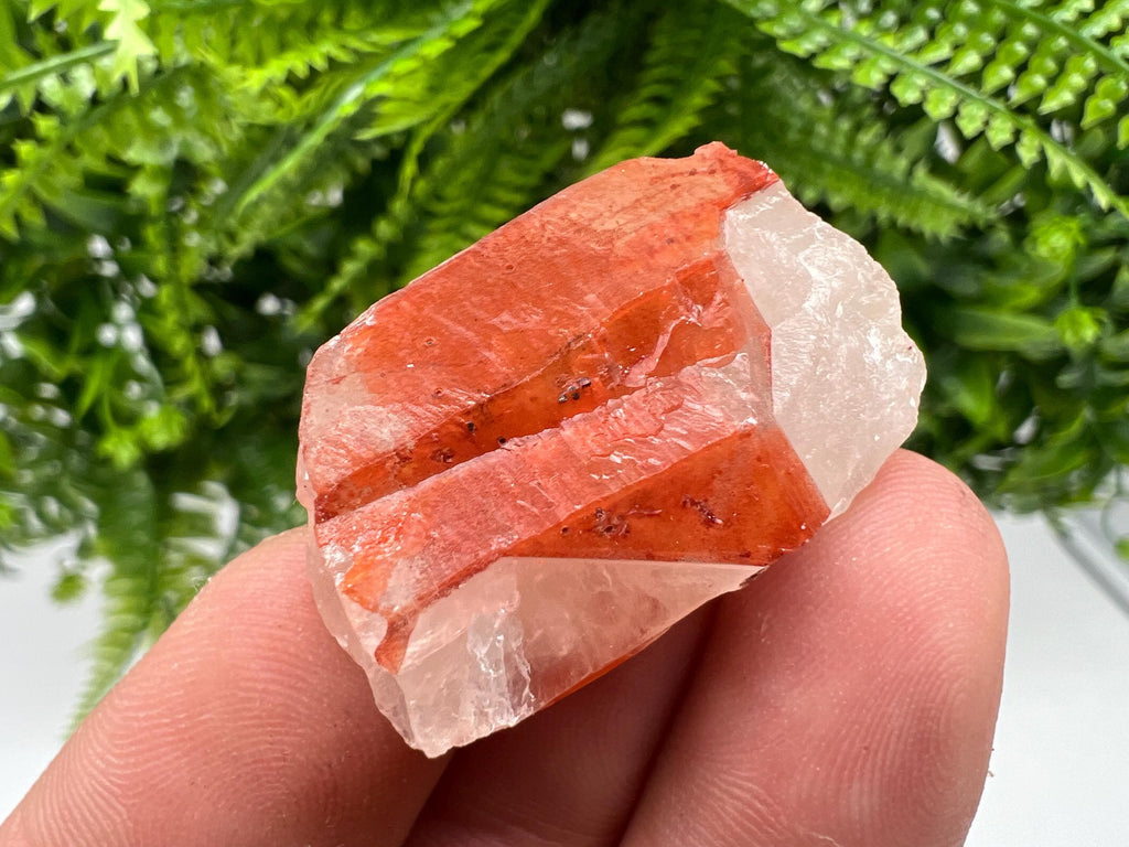 Red Hematite Phantom Quartz, Moroccan Mineral Specimen
