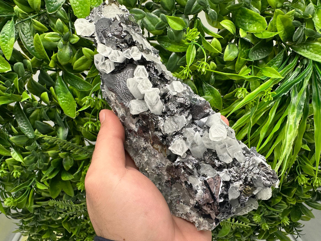 Galena,Sphalerite,Quartz Cluster, Borieva Mine, Bulgaria: Natural Mineral Decor