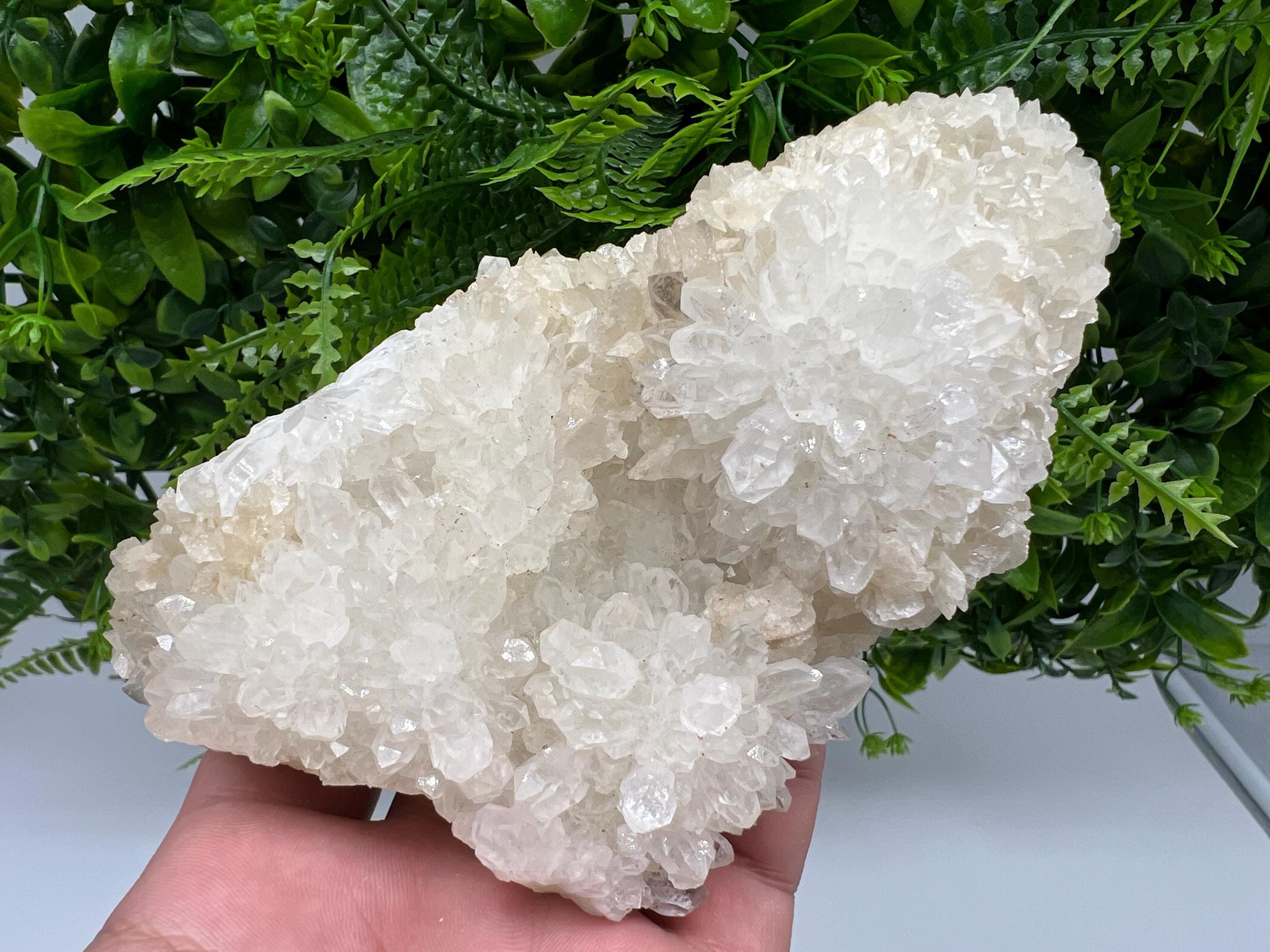 Limonite Quartz Cluster with Inclusions, Natural Crystal Mineral Specimen