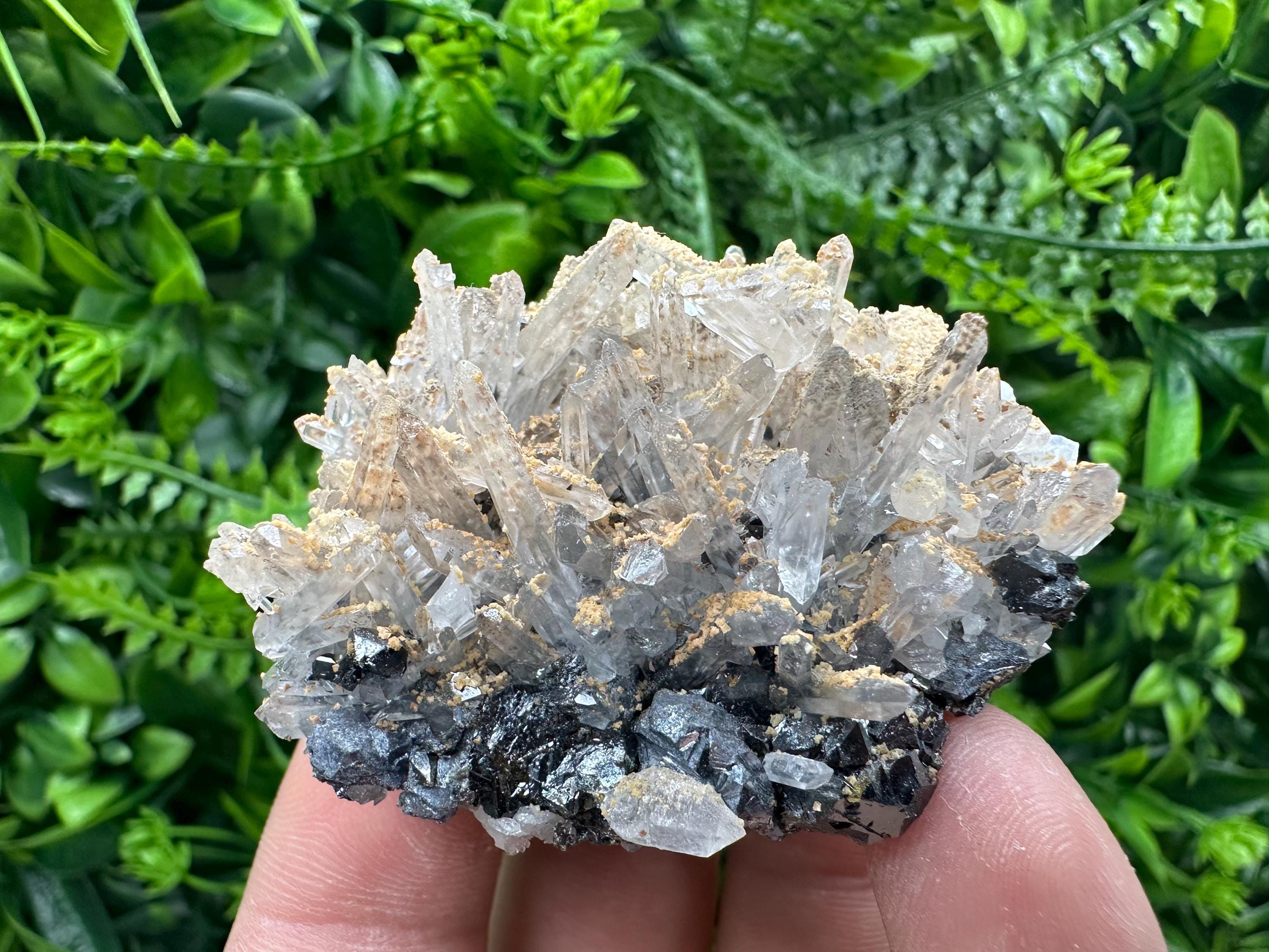 Quartz, Dolomite, Sphalerite & Galena Specimen from Bulgaria