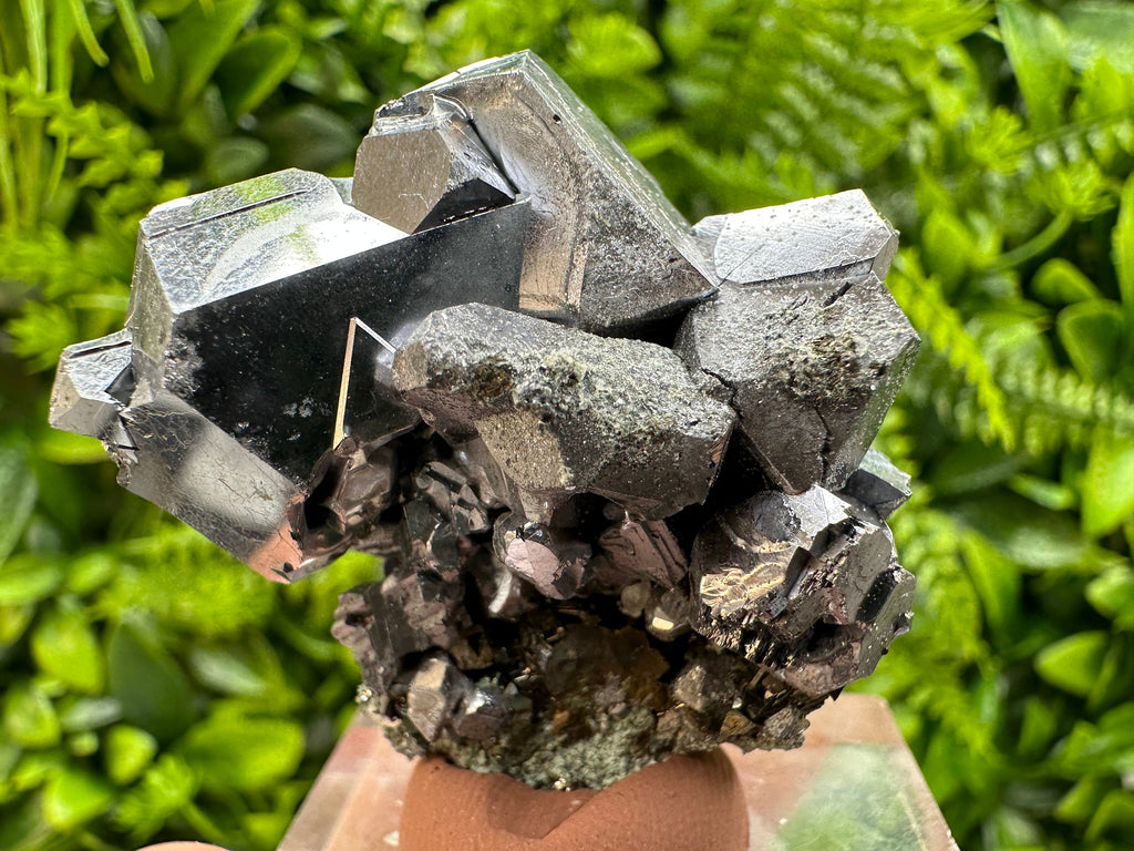 Shiny Galena Cluster: Natural Mineral Souvenir from Madan, Bulgaria