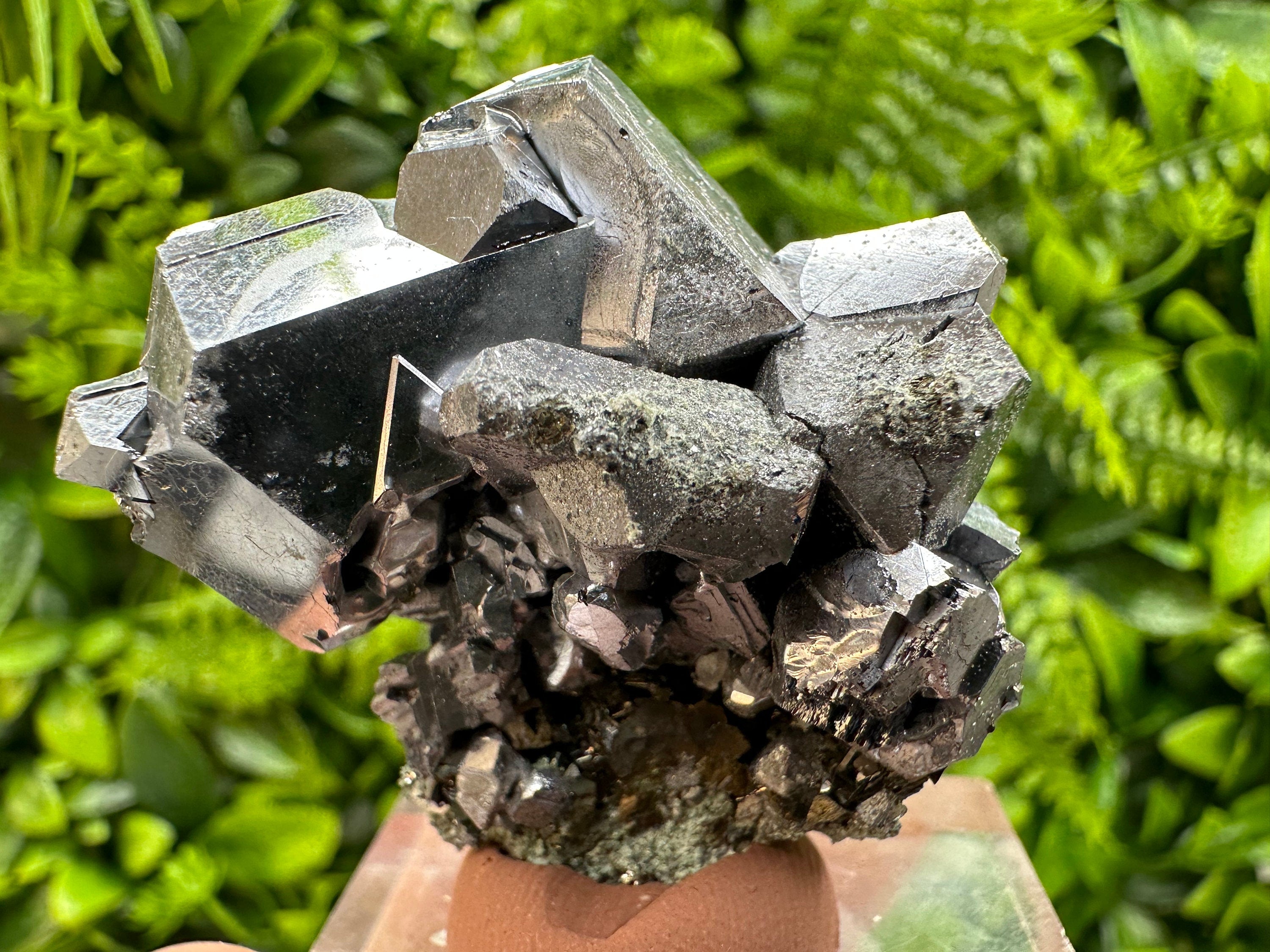 Shiny Galena Cluster: Natural Mineral Souvenir from Madan, Bulgaria