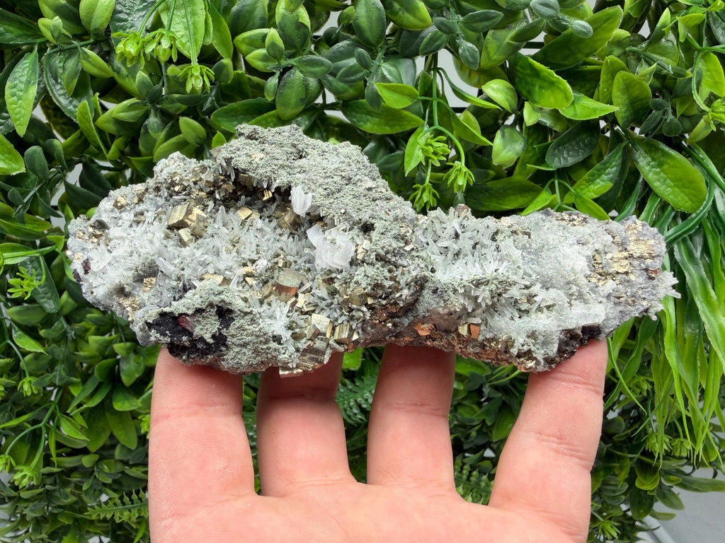 Pyrite Sphalerite Quartz  Mineral Specimen, Krushev dol Mine