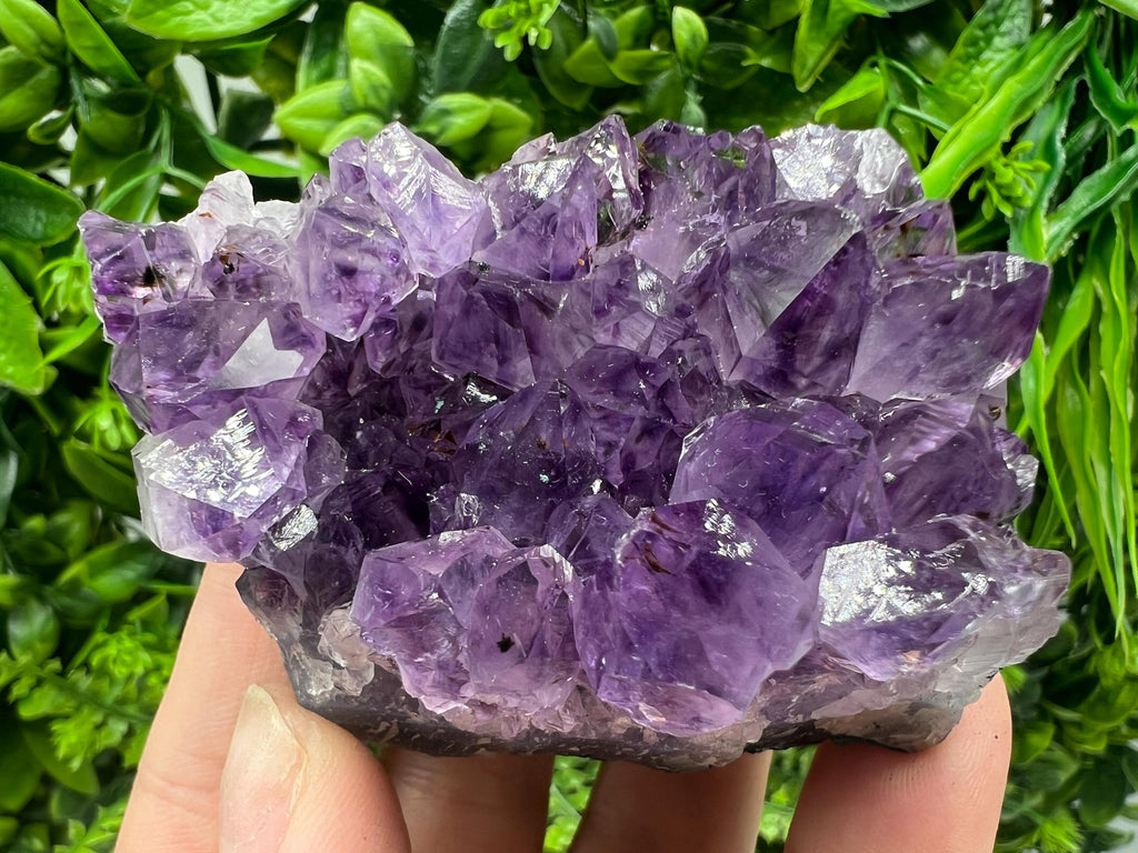 Uruguay Amethyst Crystal: Purple Quartz Home Decor, Energy Stone