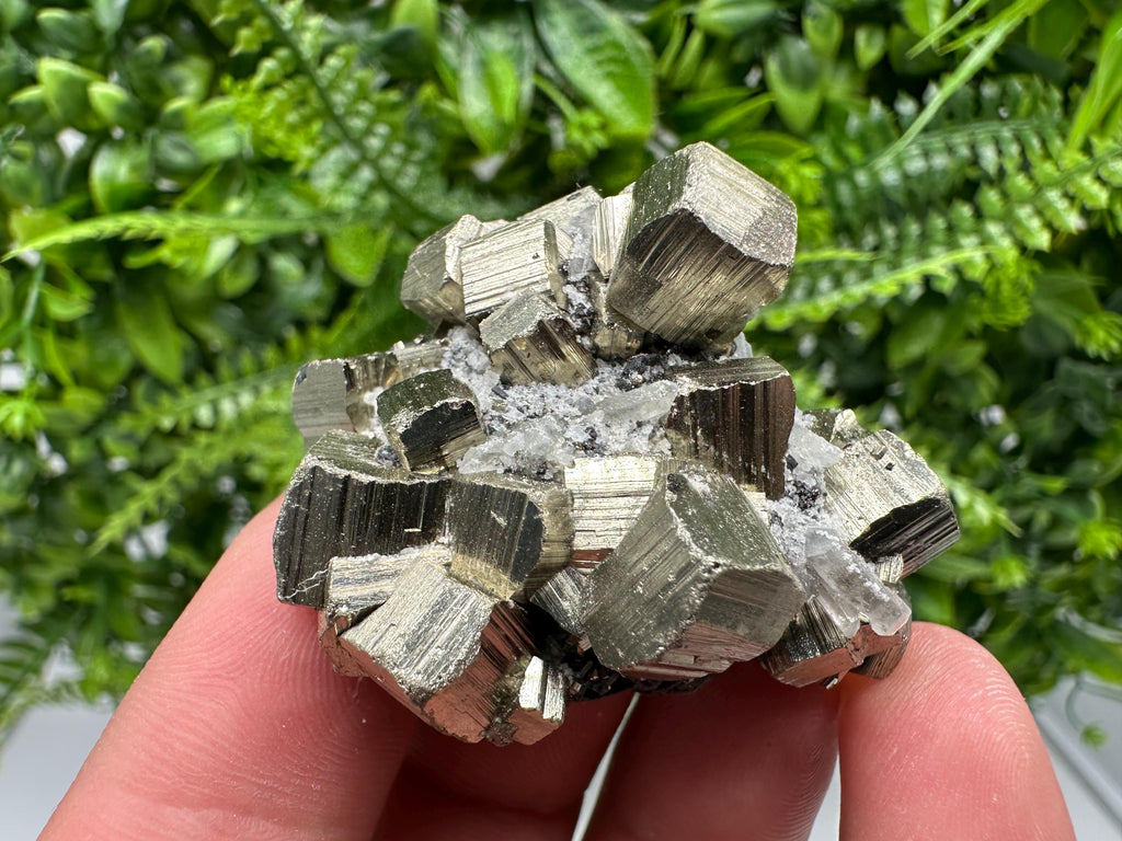 Wonderful Rainbow Pyrite whit Calcite,natural minerals souvenir Crystal,collection stone,rare minerals,home decor,Borieva Bulgaria