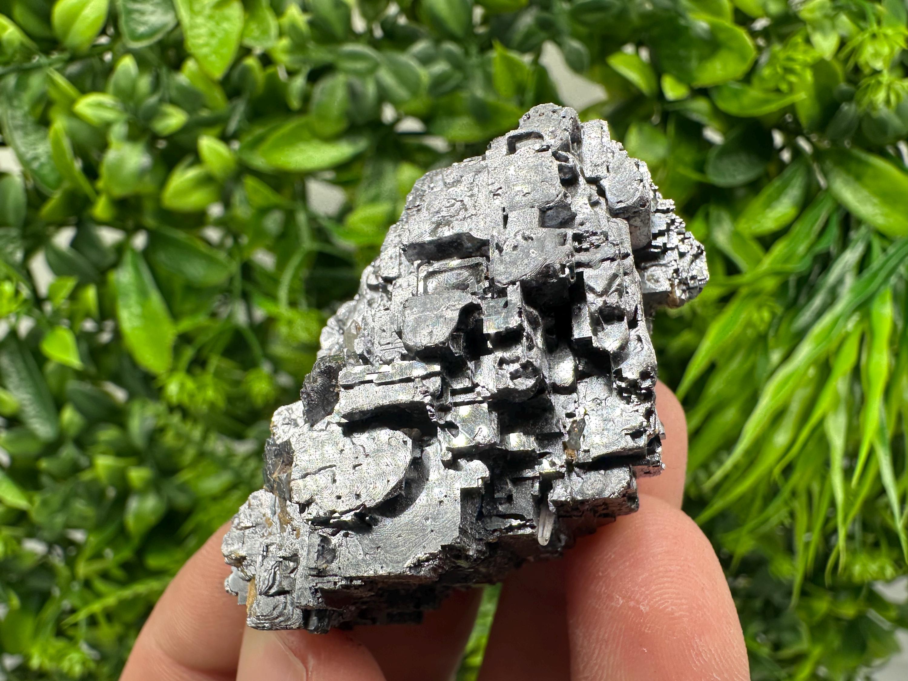 Skeletal Galena with Sphalerite and Calcite - Madan, Bulgaria