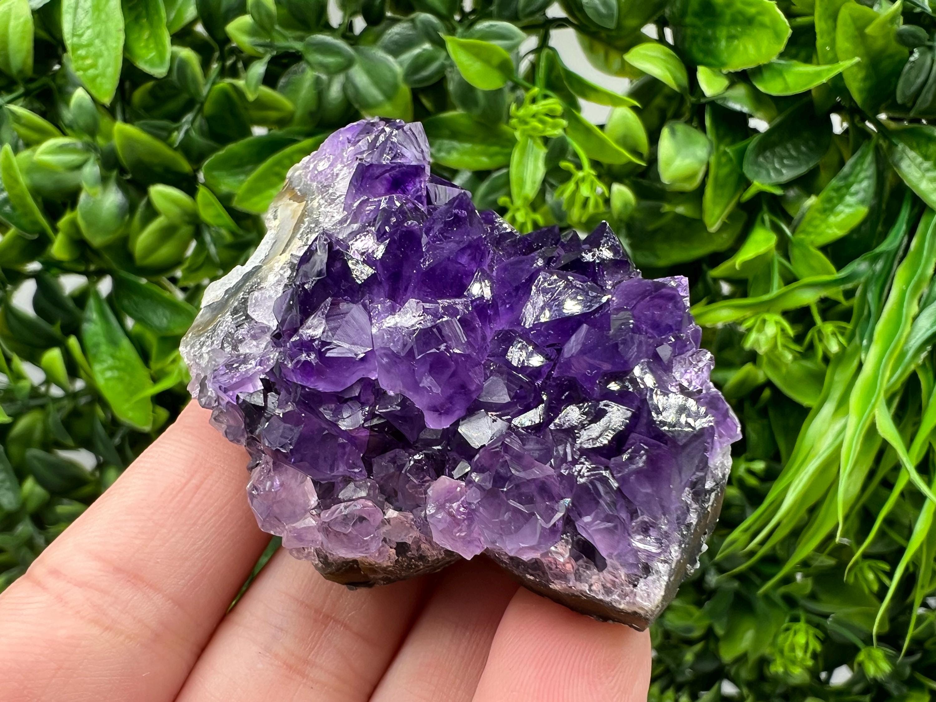 Uruguay Amethyst Crystal: Purple Quartz Home Decor, Energy Stone