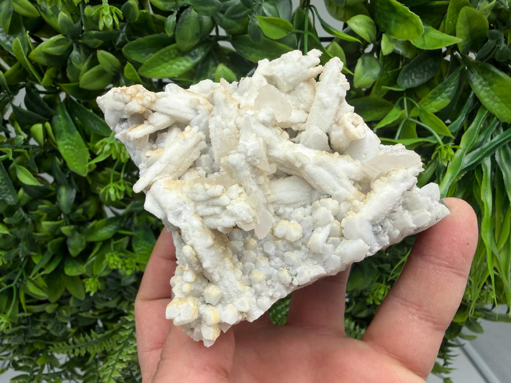 Calcite on Aragonite: Djurcovo Mine, Bulgaria Crystal
