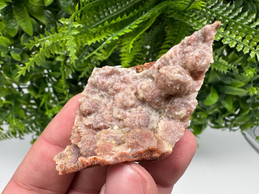 Moroccan Red Chalcedony Crystal Specimen: Rare Mineral Gift