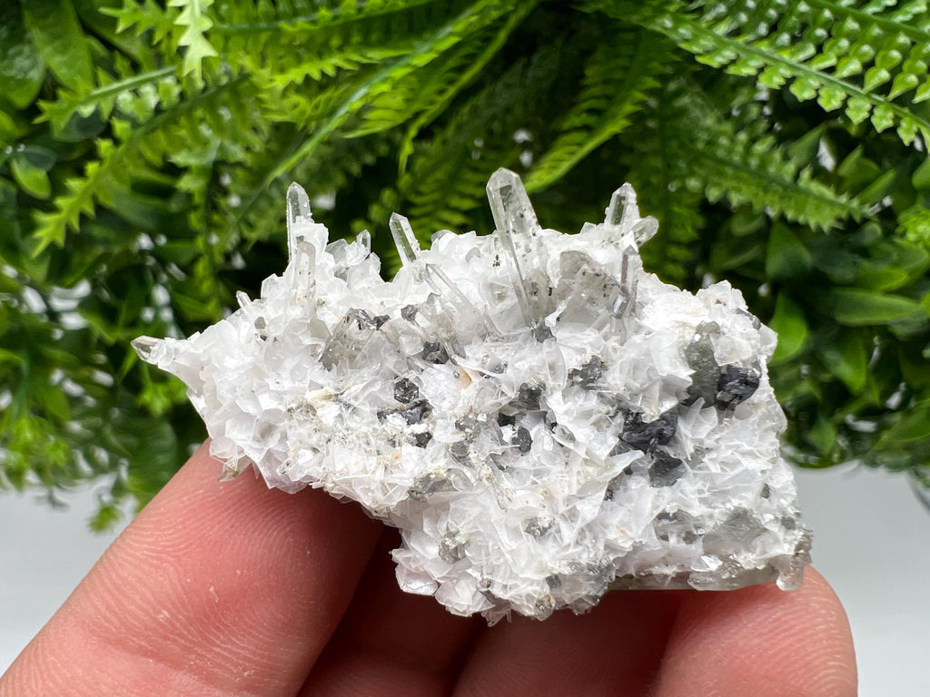 Calcite Quartz on Chlorite Matrix, Borieva Mine Mineral Specimen