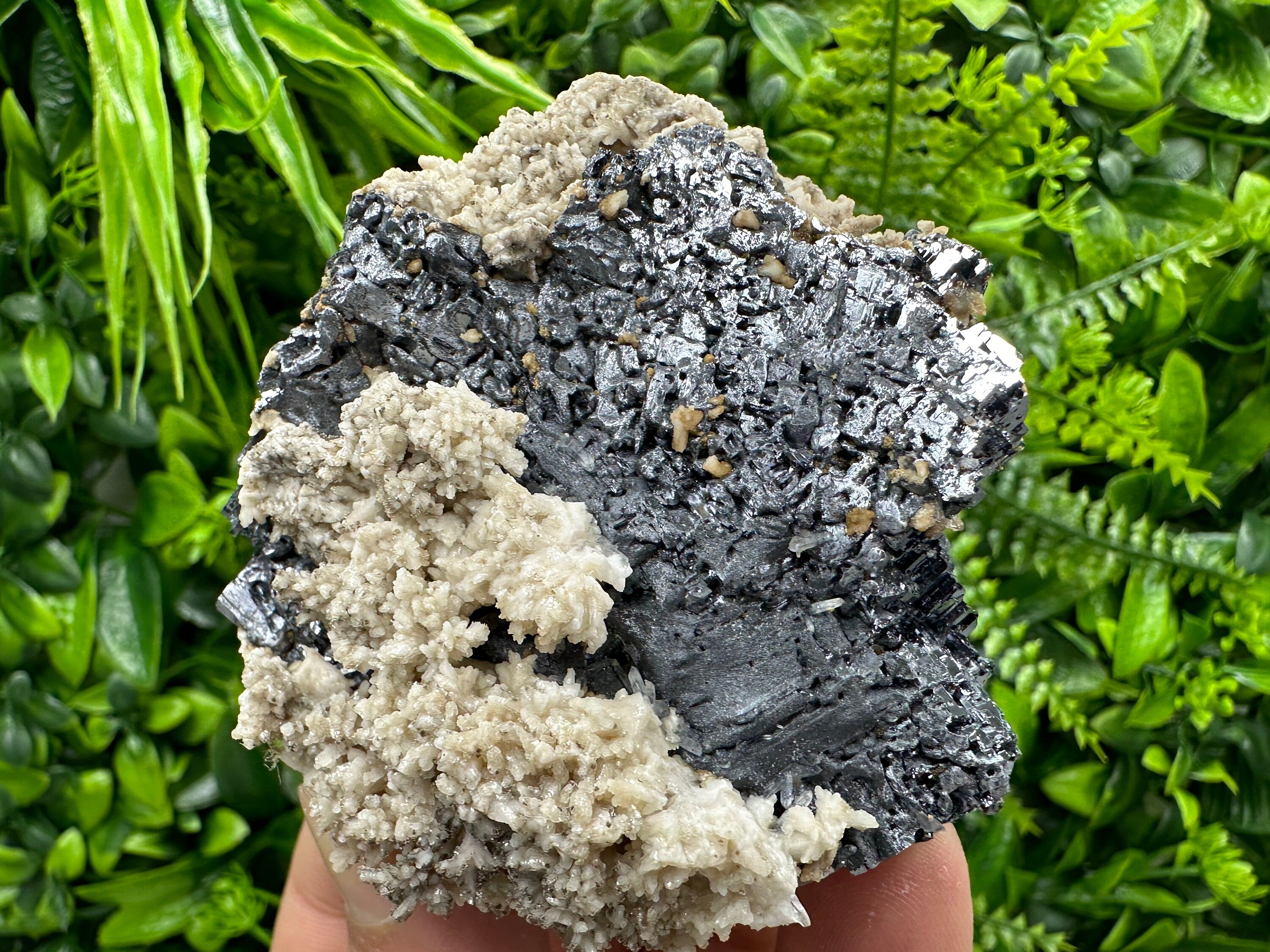 Galena with Dolomite, Rare Morphology Mineral Specimen