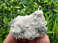 Quartz Crystal on Calcite, Chlorite Matrix Mineral Specimen