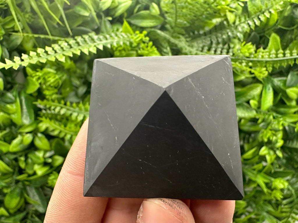 Shungite Pyramid (5cm): EMF & 5G Protection, Healing Crystal