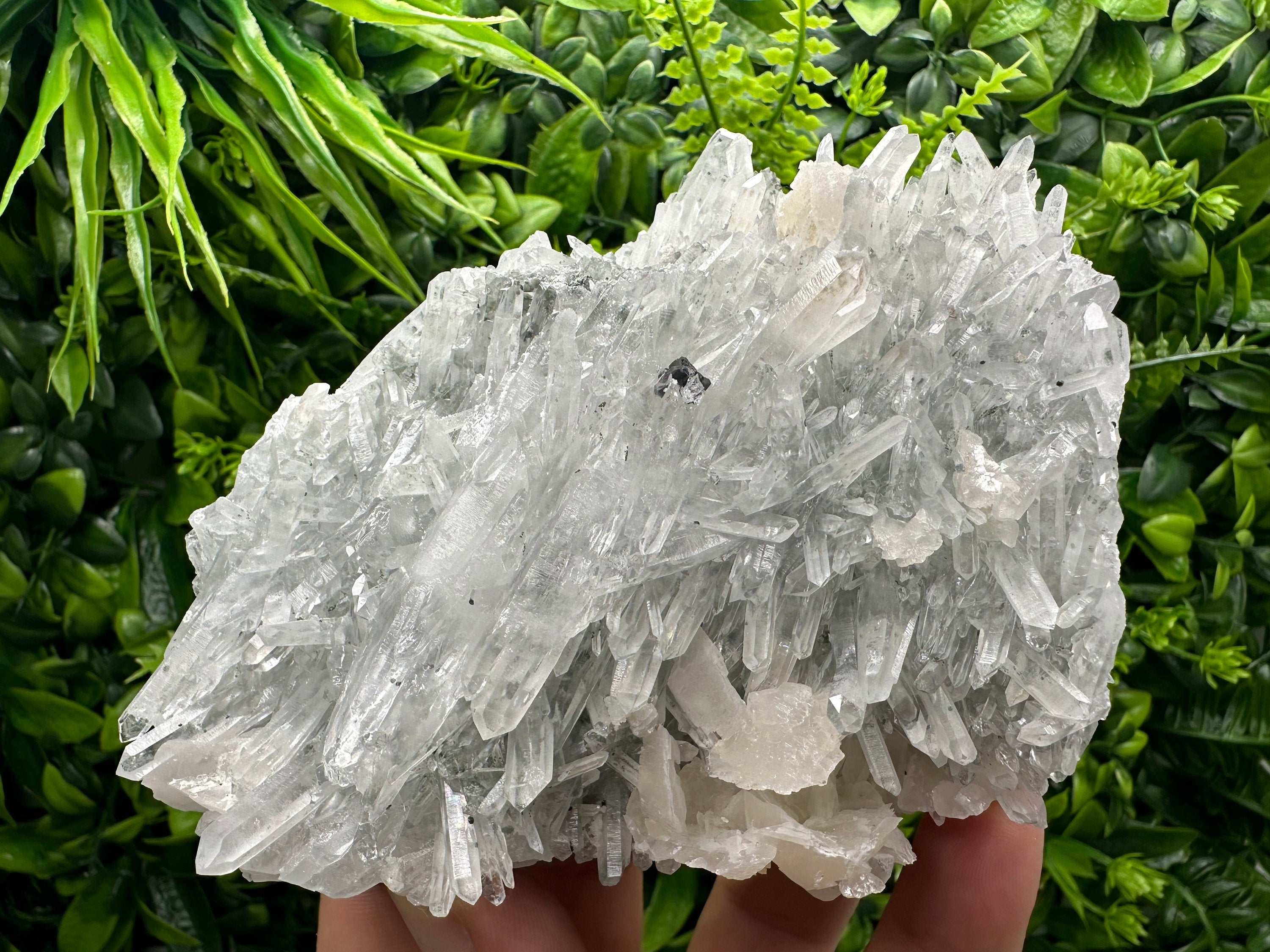 Sphalerite Calcite on Quartz, Bulgaria Mineral Specimen, Home Decor Stone