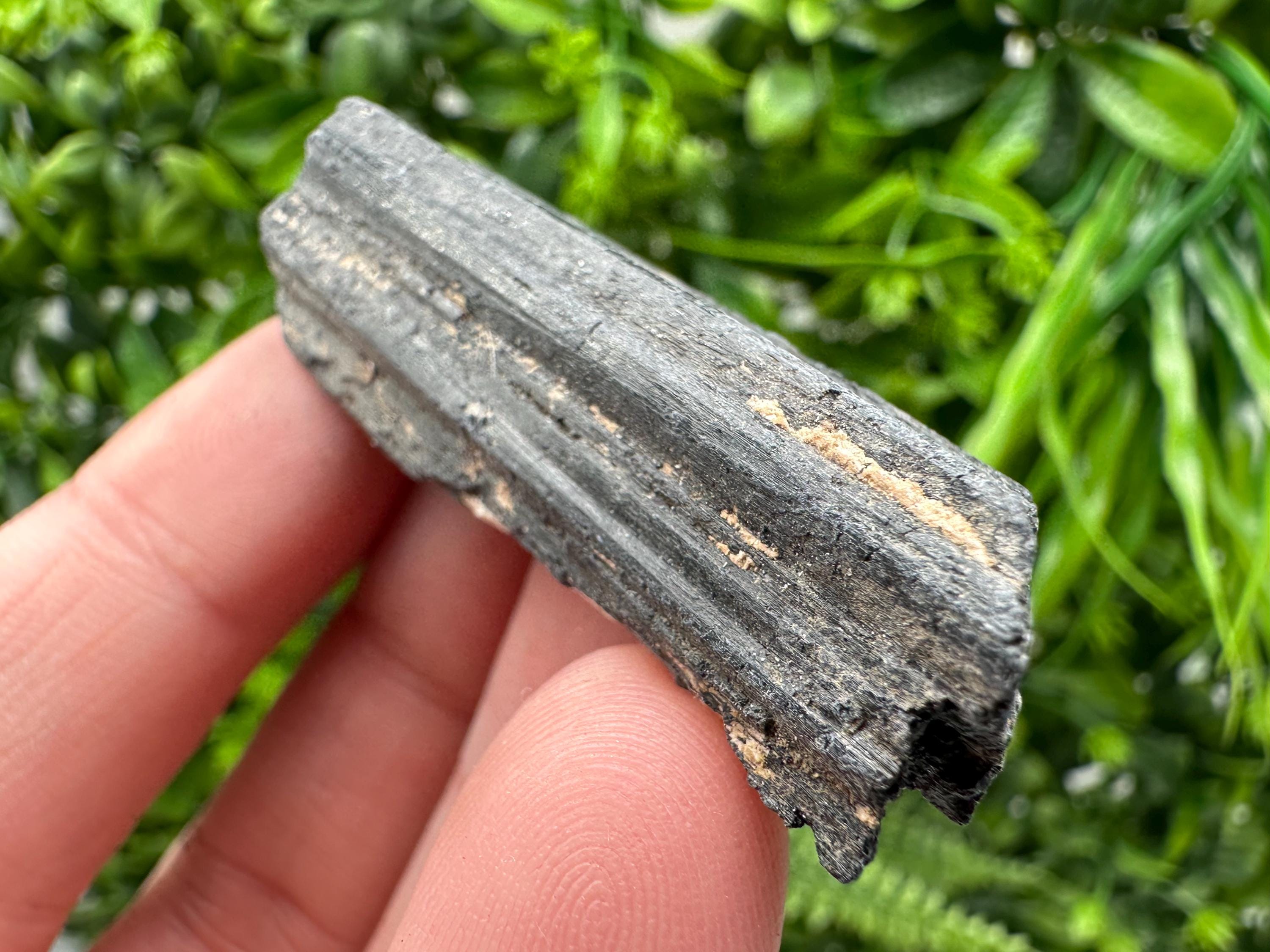 Natural Black Tourmaline Crystal – Raw Protective Stone, Healing Crystal, Grounding Mineral Gift