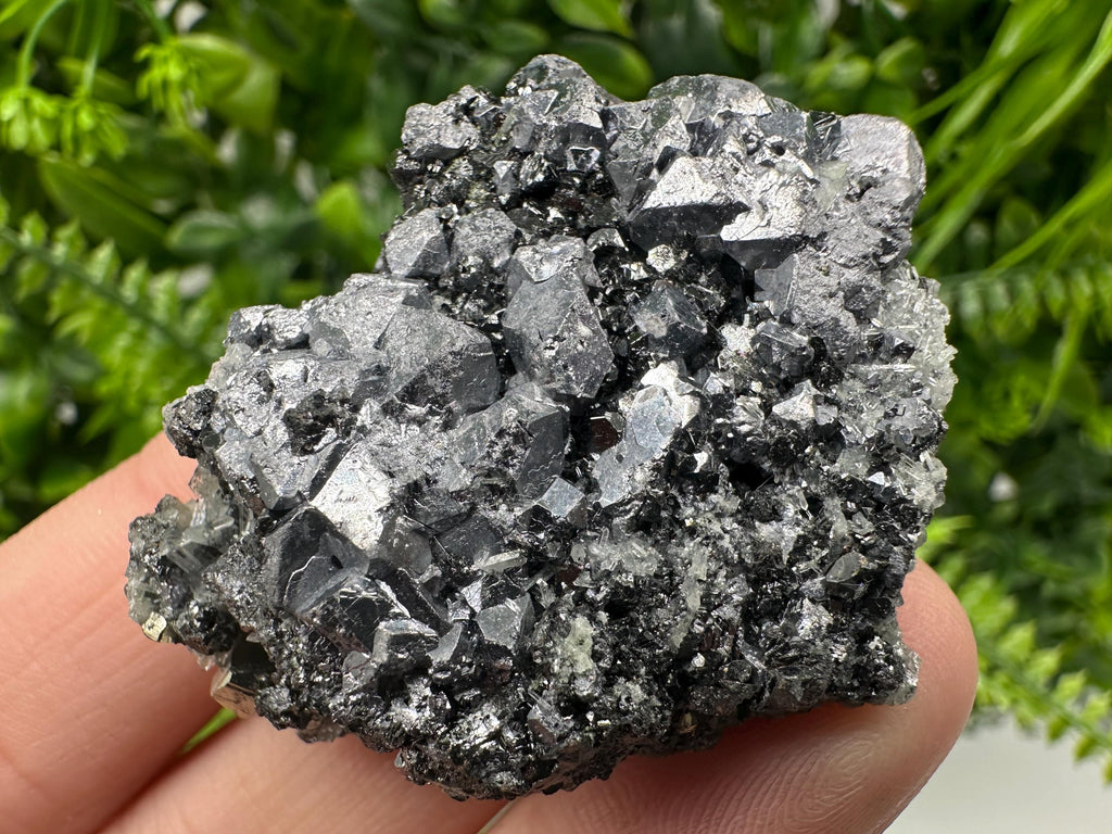 Shiny Galena Cluster, Borieva Mine, Bulgaria: Natural Mineral Decor