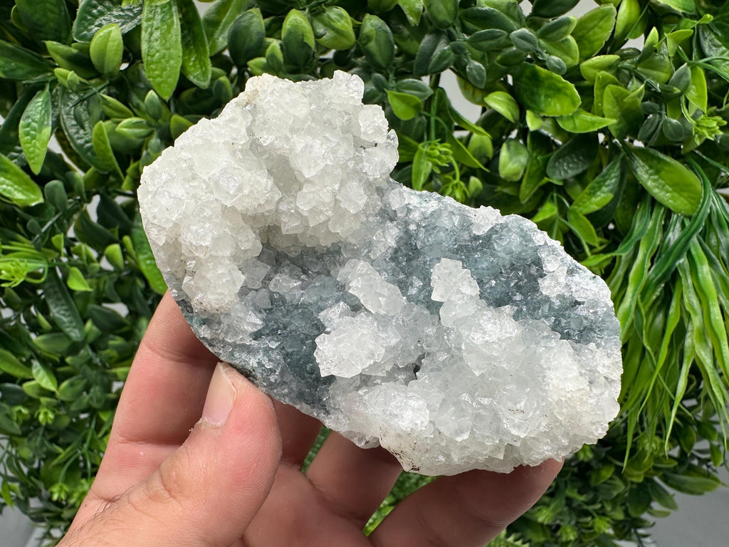 Apophyllite Stilbite on Chalcedony: Natural Mineral Specimen, India