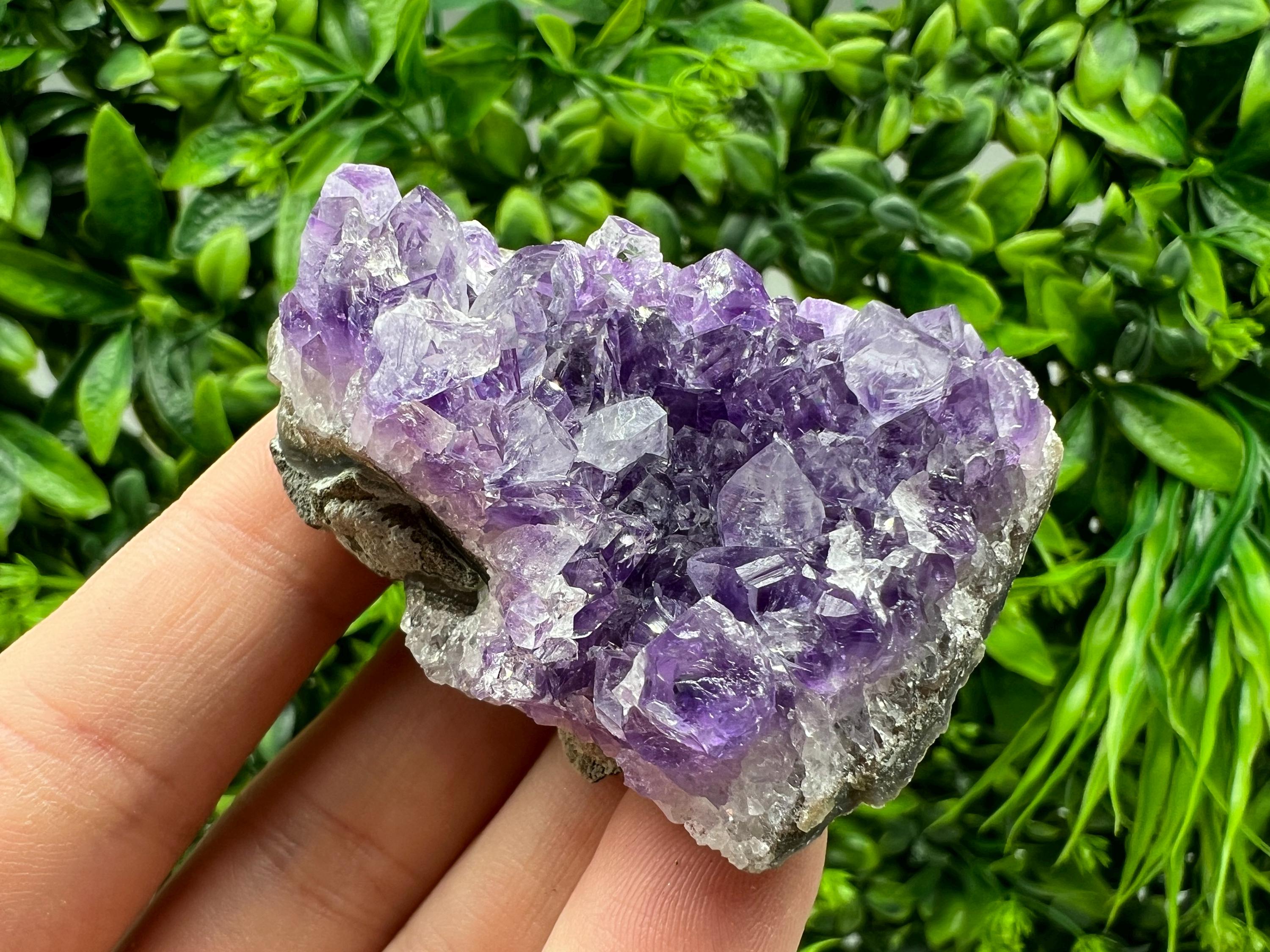 Uruguay Amethyst Crystal: Purple Quartz Cluster, Home Decor