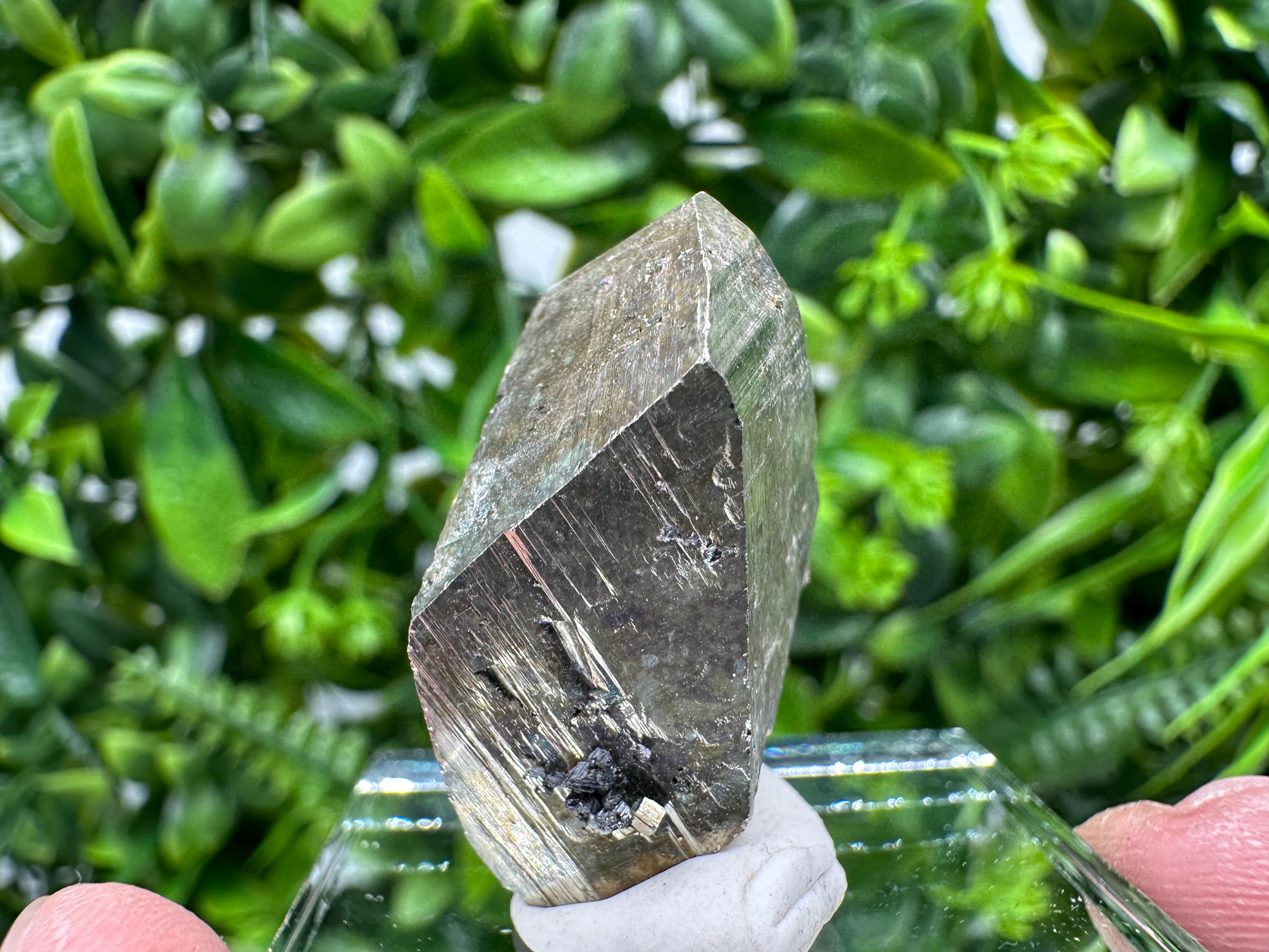 Rare Rainbow Pyrite Crystal Cluster - Borieva Mine, Bulgaria