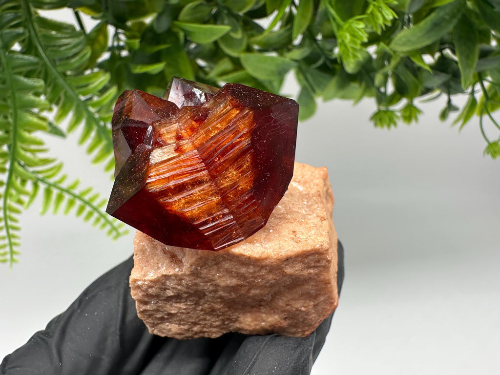 Orange-Brown Arcanite Mineral Specimen, Santa Ana Tin Mine