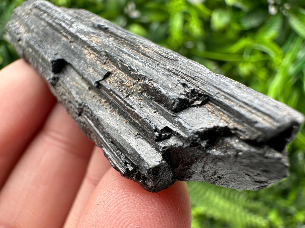 Natural Black Tourmaline Crystal – Raw Protective Stone, Healing Crystal, Grounding Mineral Gift