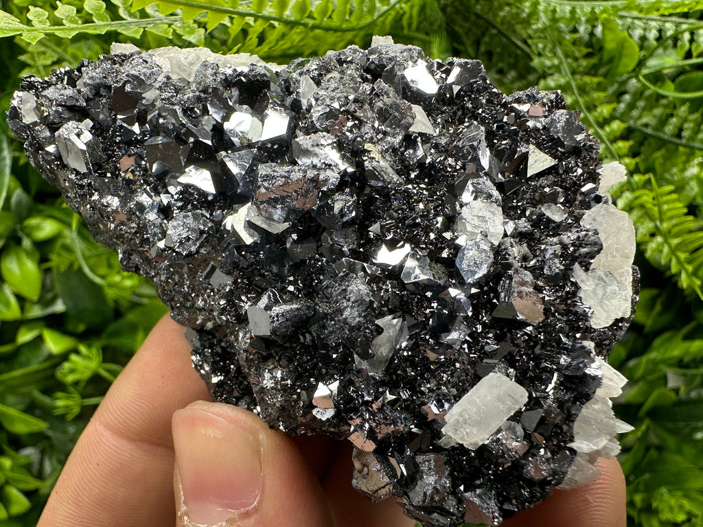 Galena Sphalerite Calcite Cluster: Borieva Mine, Bulgaria