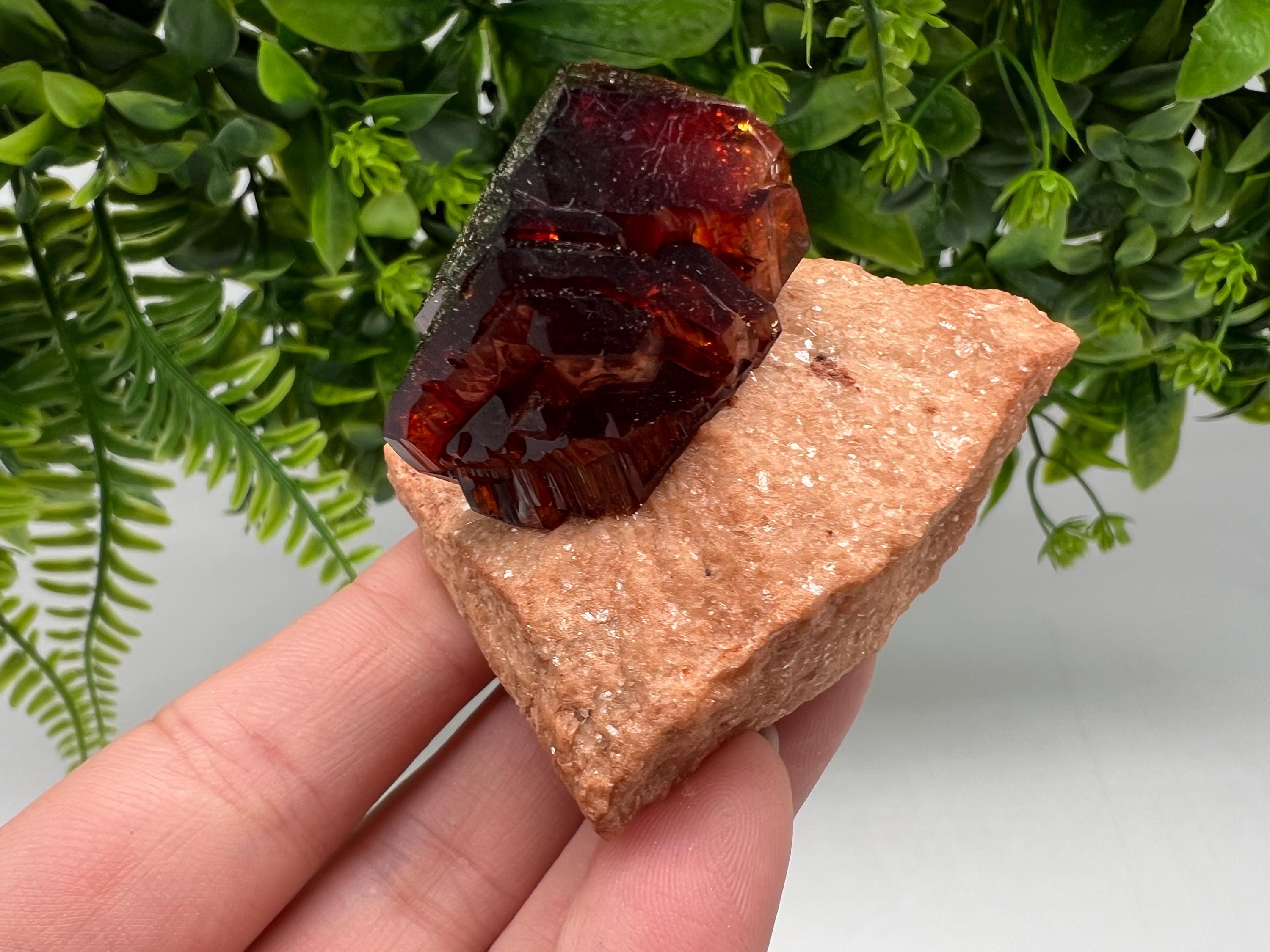 Orange-Brown Arcanite Mineral Specimen, Santa Ana Tin Mine