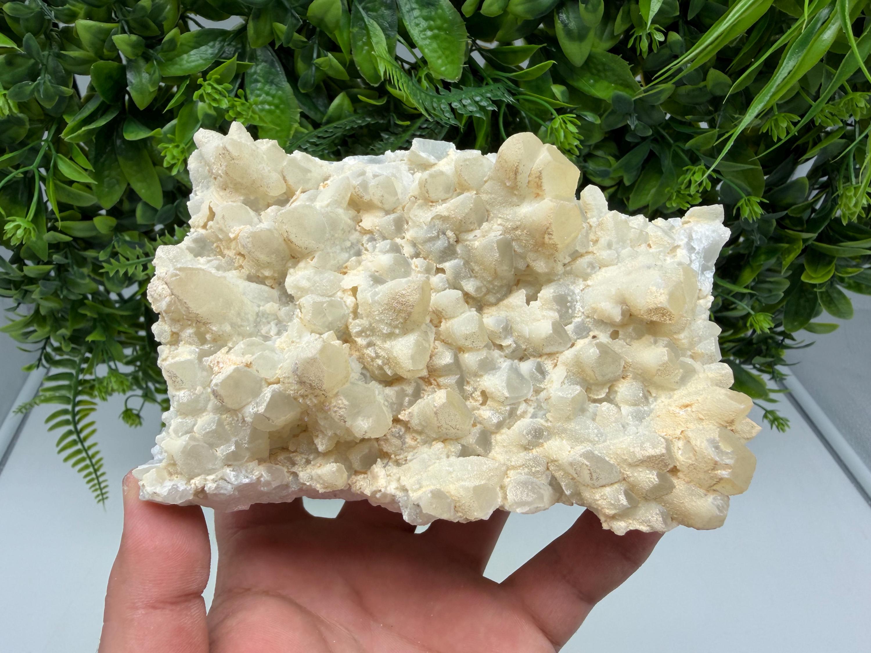 Milky Quartz Calcite Specimen, Borieva Mine Bulgaria, Home Decor Stone