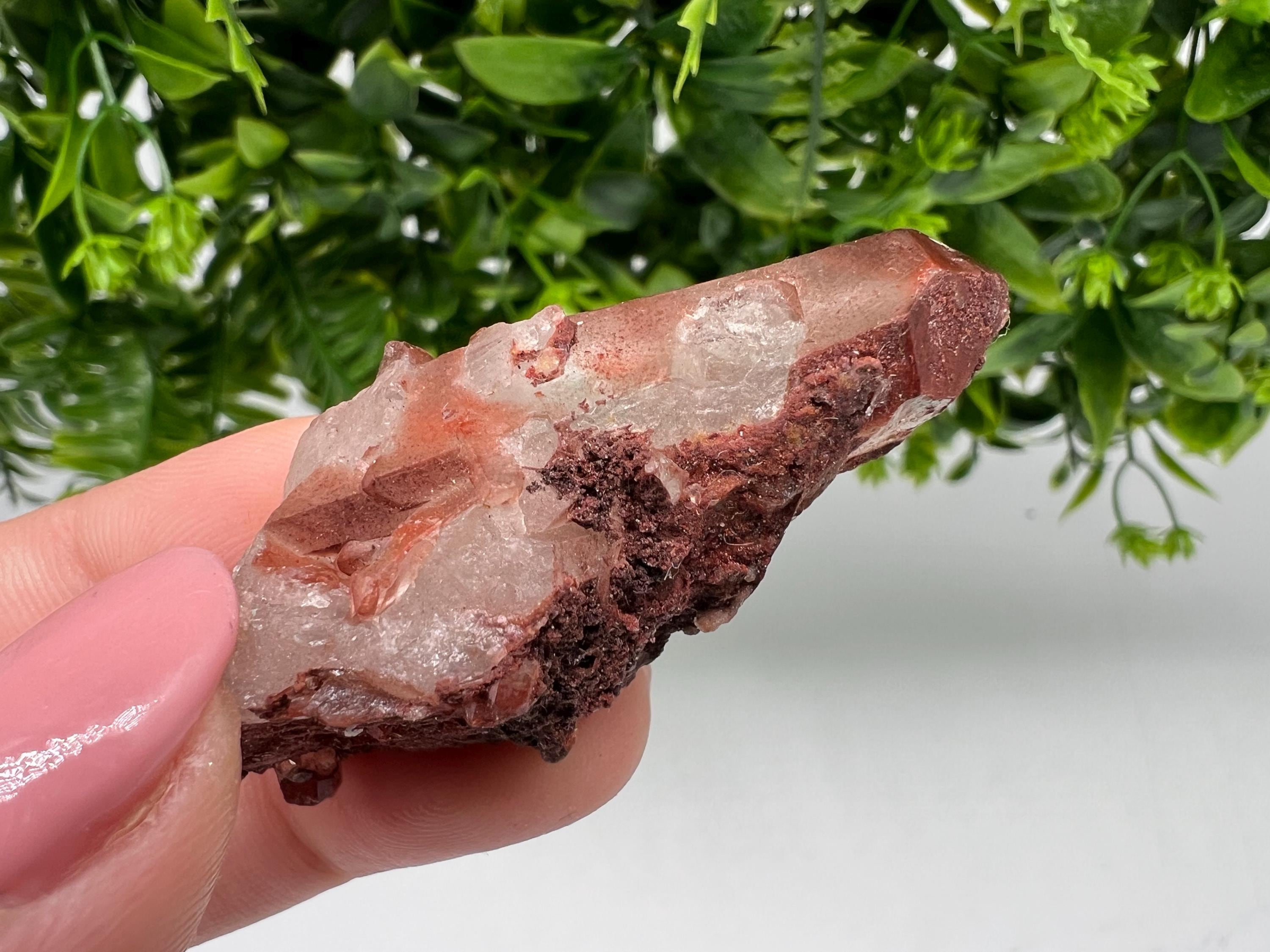 Stunning Red,Hematite Quartz,phantoms Red Quartz from Morocco,natural mineral specimen,collection crystal,collected Quartz,rare red Quartz