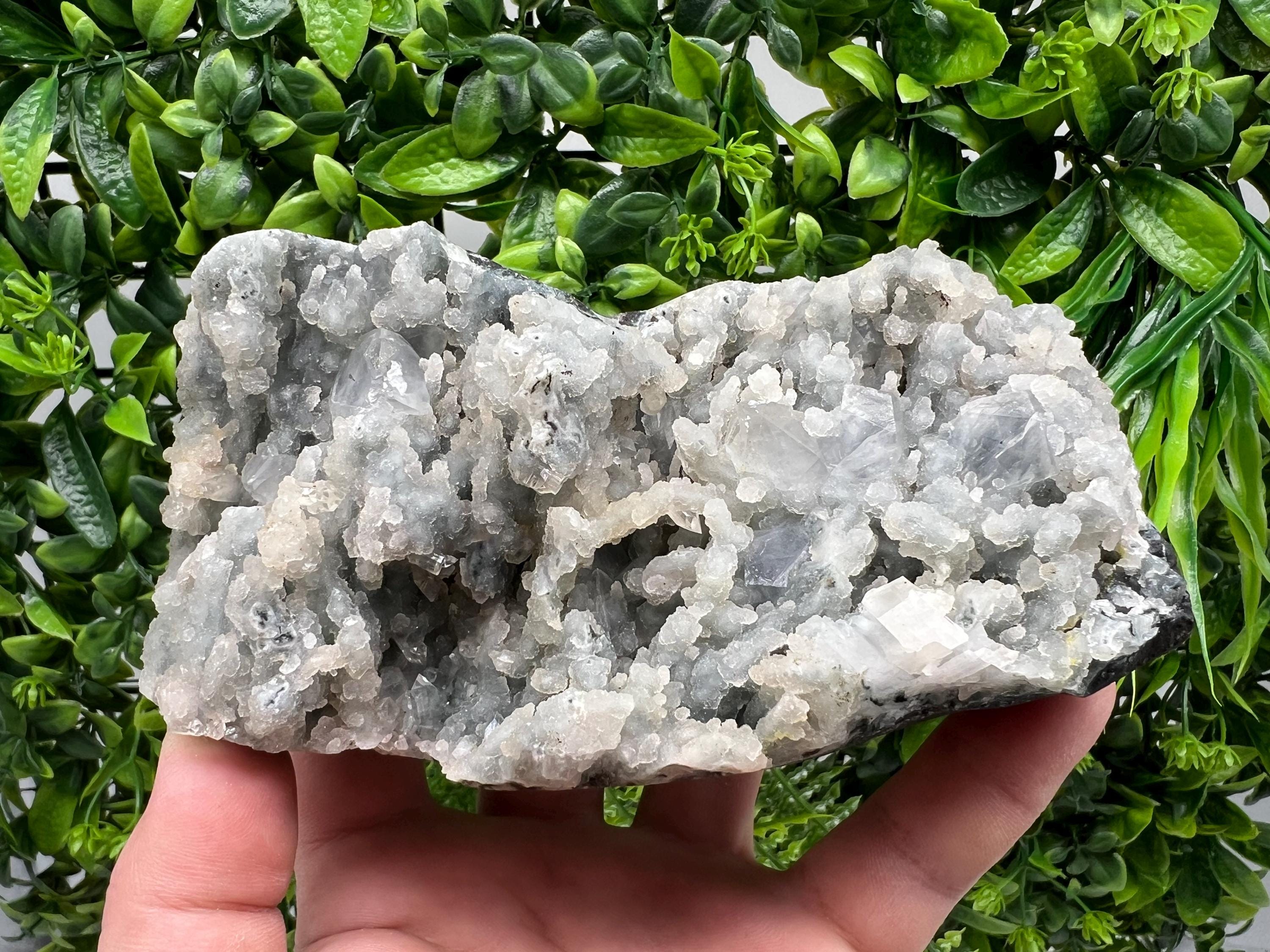 Natural Chalcedony Specimen: India Crystal Mineral Collection, Home Decor