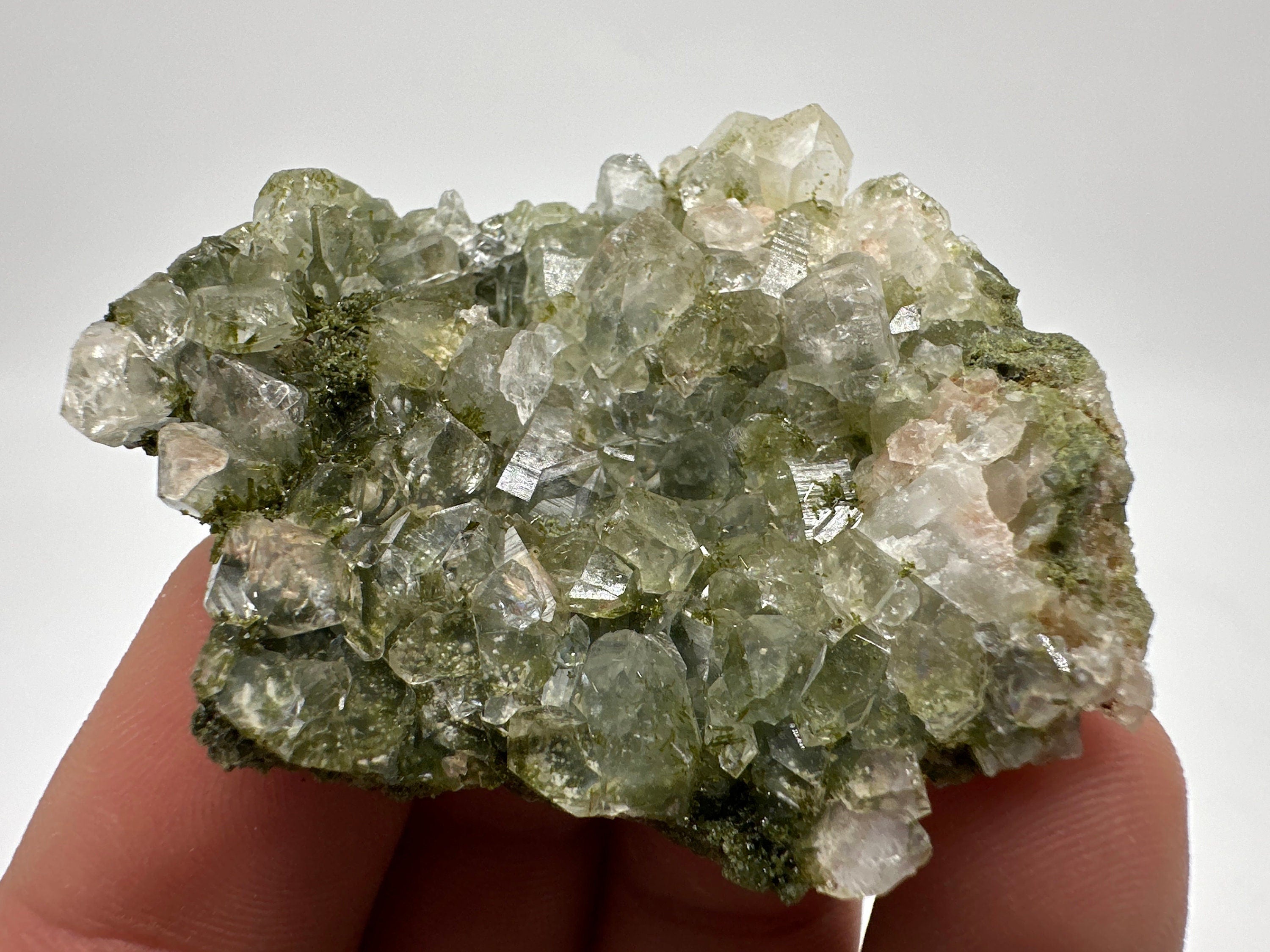 Rainbow Epidote with Quartz, Hakkari Turkey Mineral Specimen