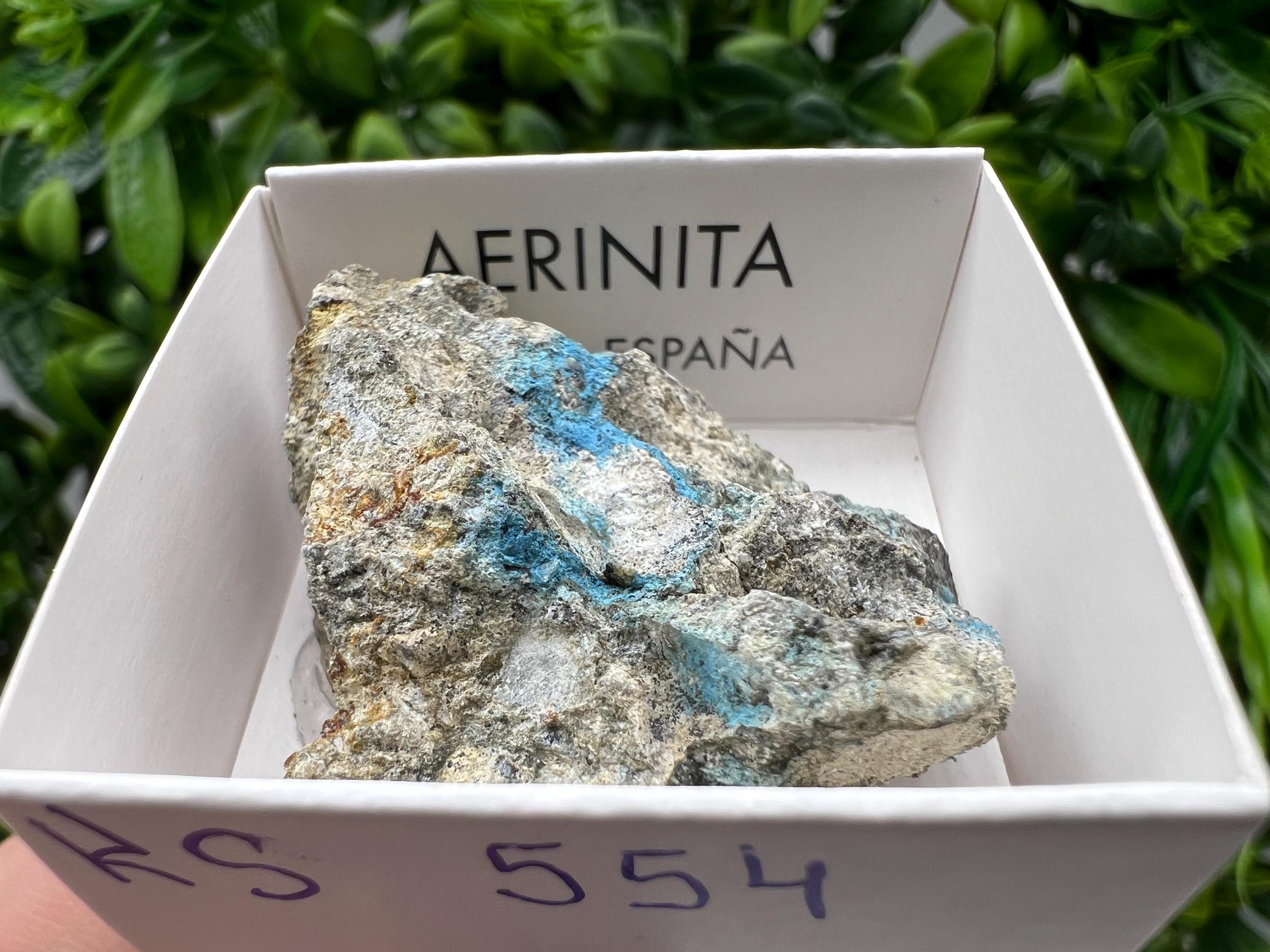 Rare Raw Aerinite Mineral Specimen: Collection Crystal from Lleida, Spain (4/3.5 CM)