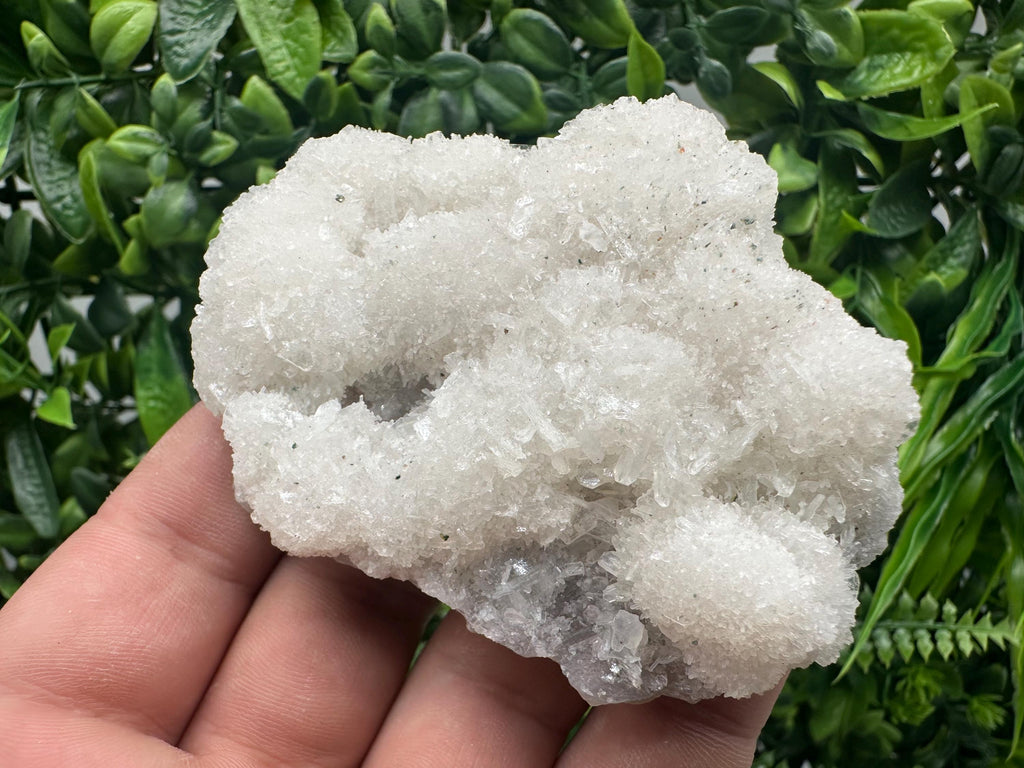Apophyllite Stilbite on Chalcedony, India Mineral Specimen