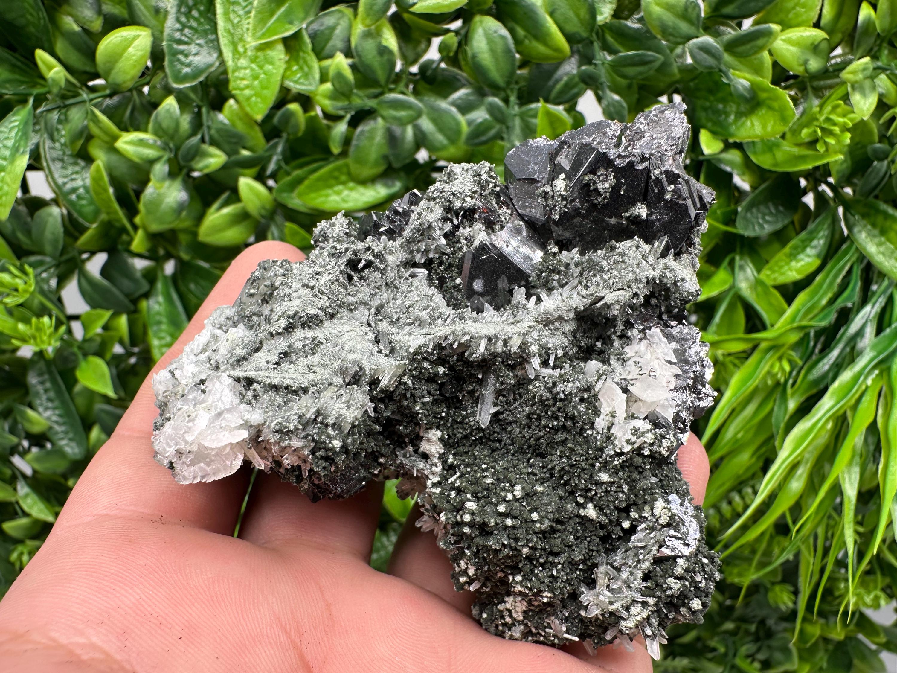 Galena Quartz Sphalerite Mineral Specimen: Borieva Mine, Bulgaria