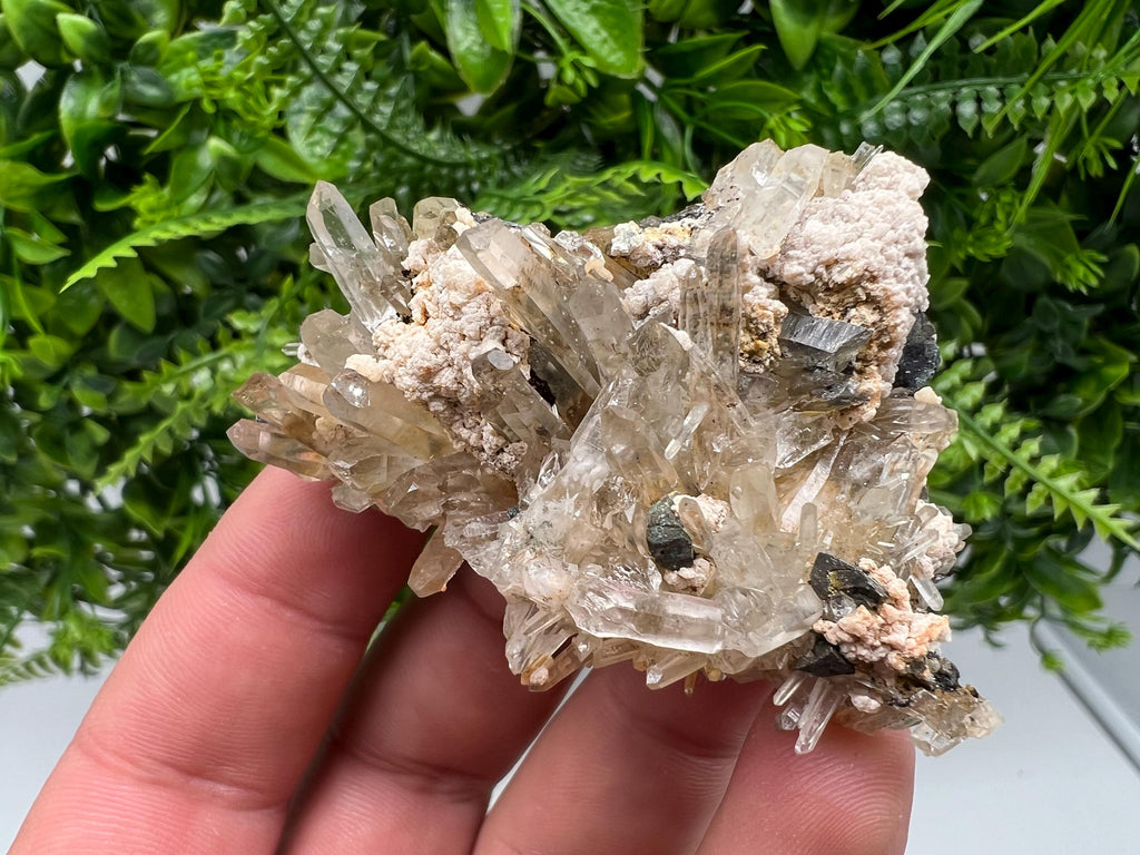 Quartz Rhodochrosite Mineral Specimen, Madan Bulgaria Crystal