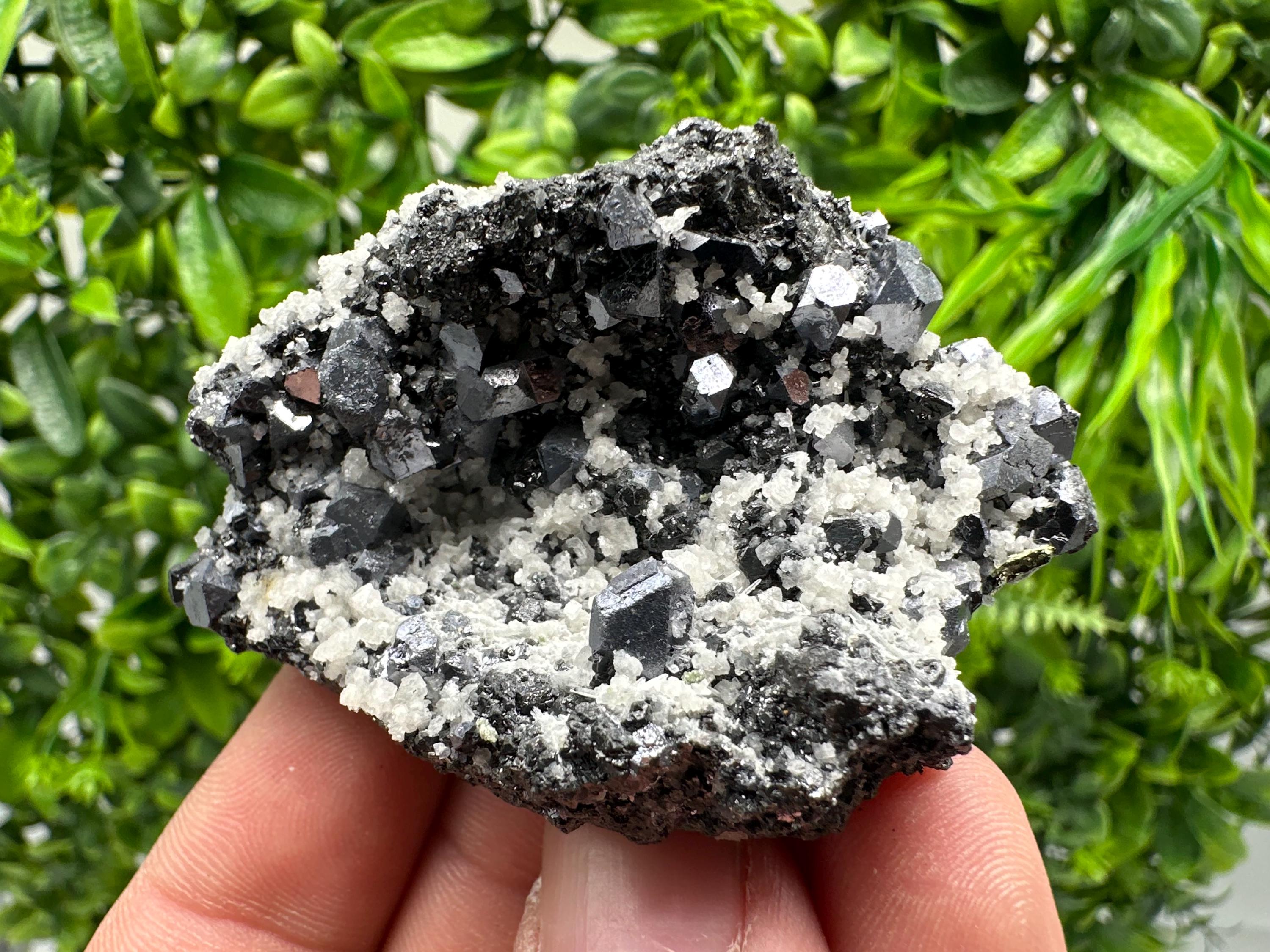 Stunning Shpinel Galena on Sphalerite,Calcite from Borieva mine,Madan,Bulgaria,Natural,collectible mineral specimen,home decor,collectible’s