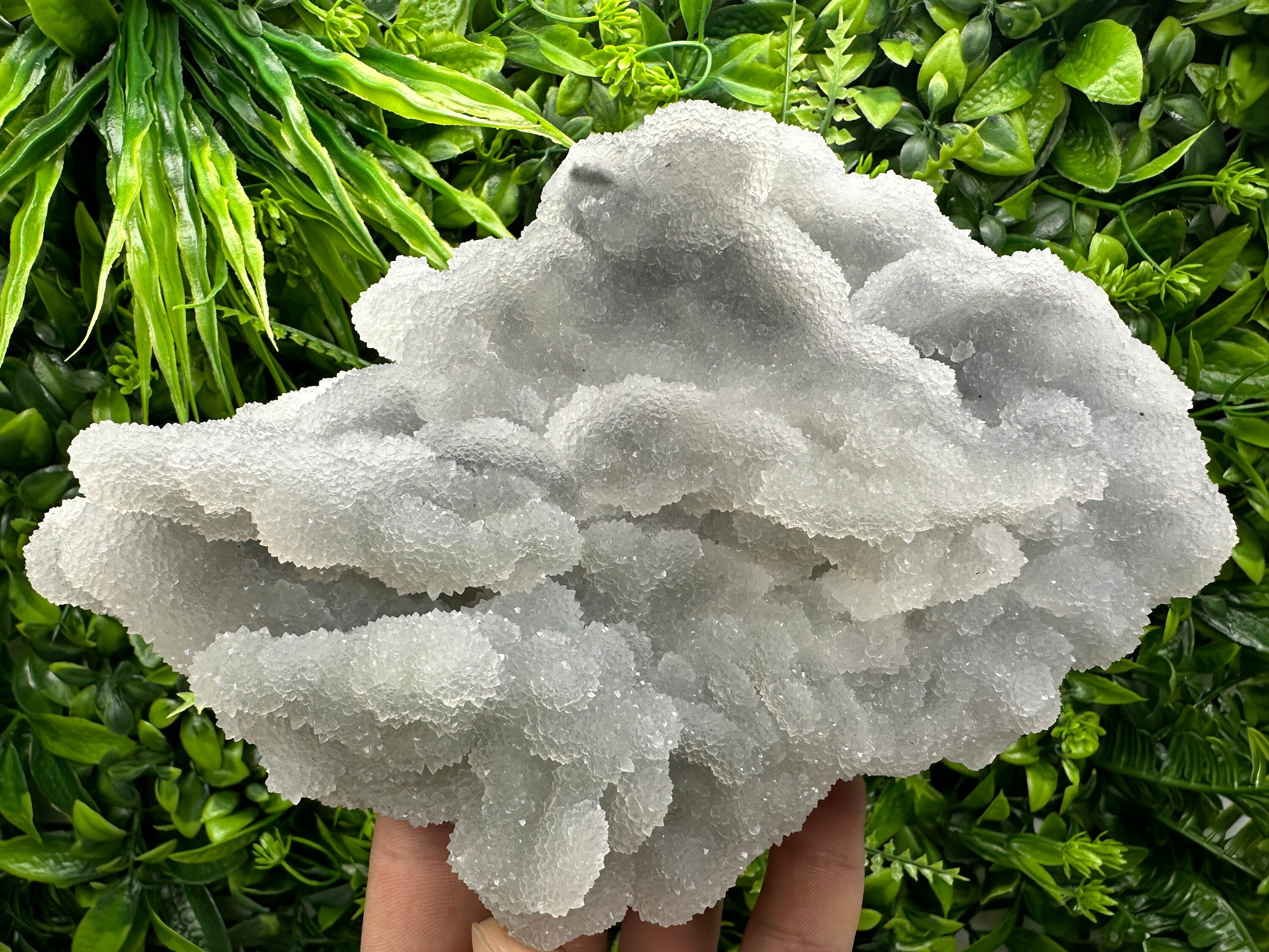 Blue Chalcedony Quartz with Chlorite: Krushev Dol Mine, Bulgaria