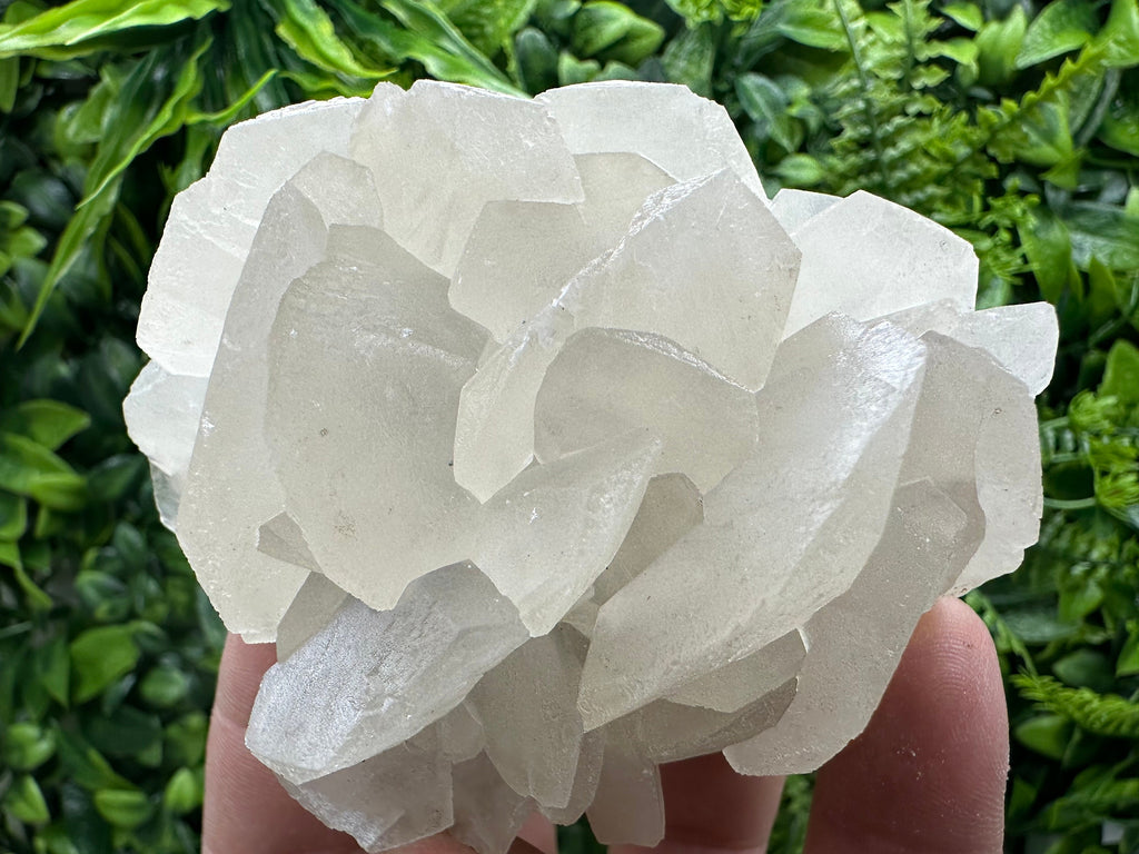 White Calcite on Matrix: Madan Bulgaria Crystal Mineral