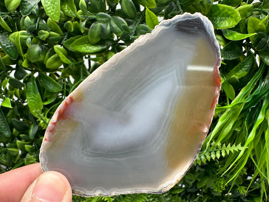 Large Polished Agate Slice: Spiritual Healing Crystal Coaster